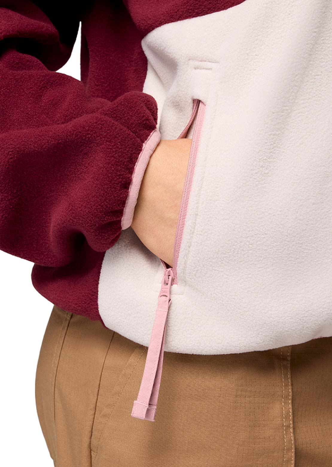 Columbia Women's Sequoia Grove 1/2 Zip Fleece Rich Wine/Dark Stone