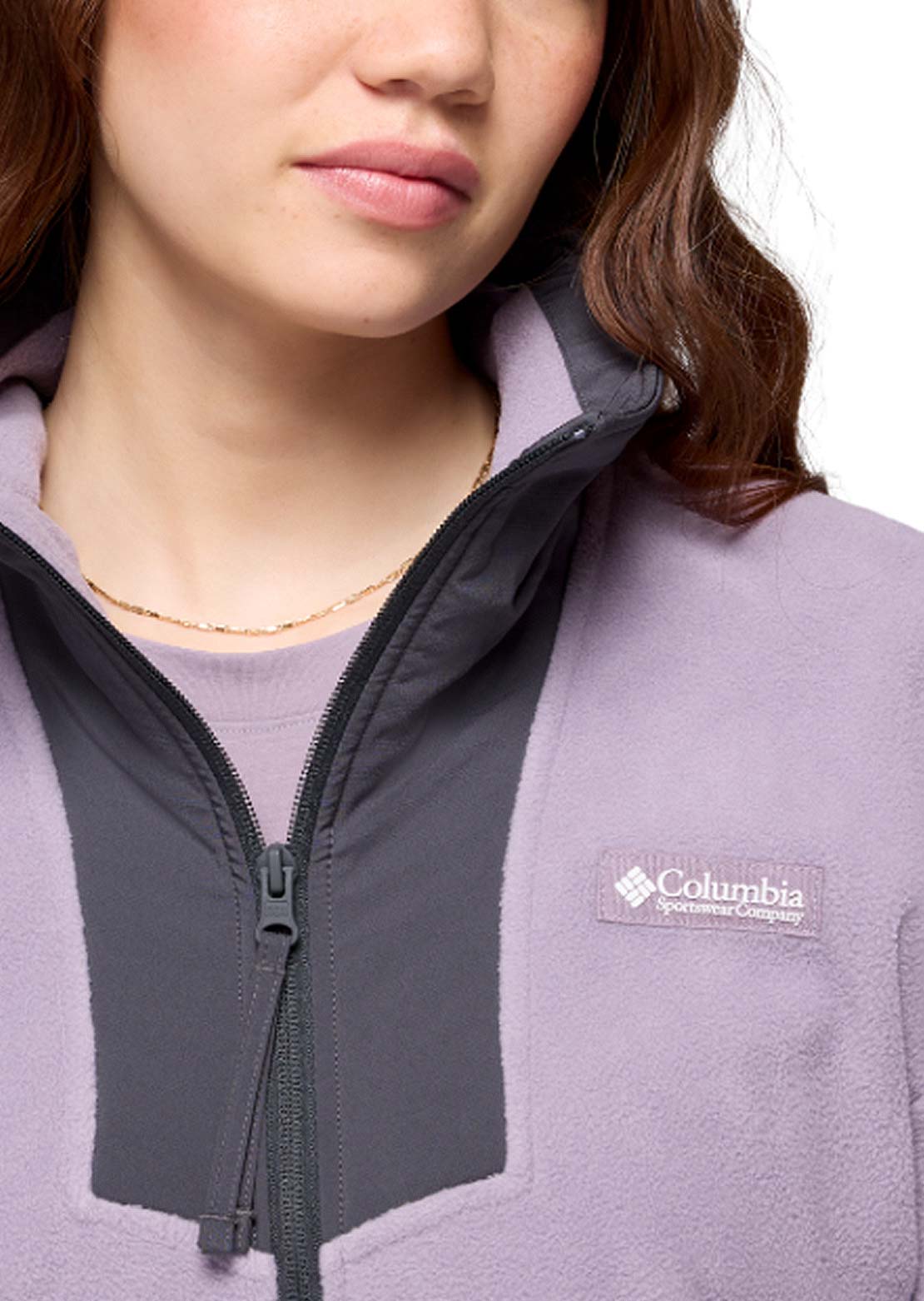 Columbia Women's Sequoia Grove 1/2 Zip Fleece Shale Purple