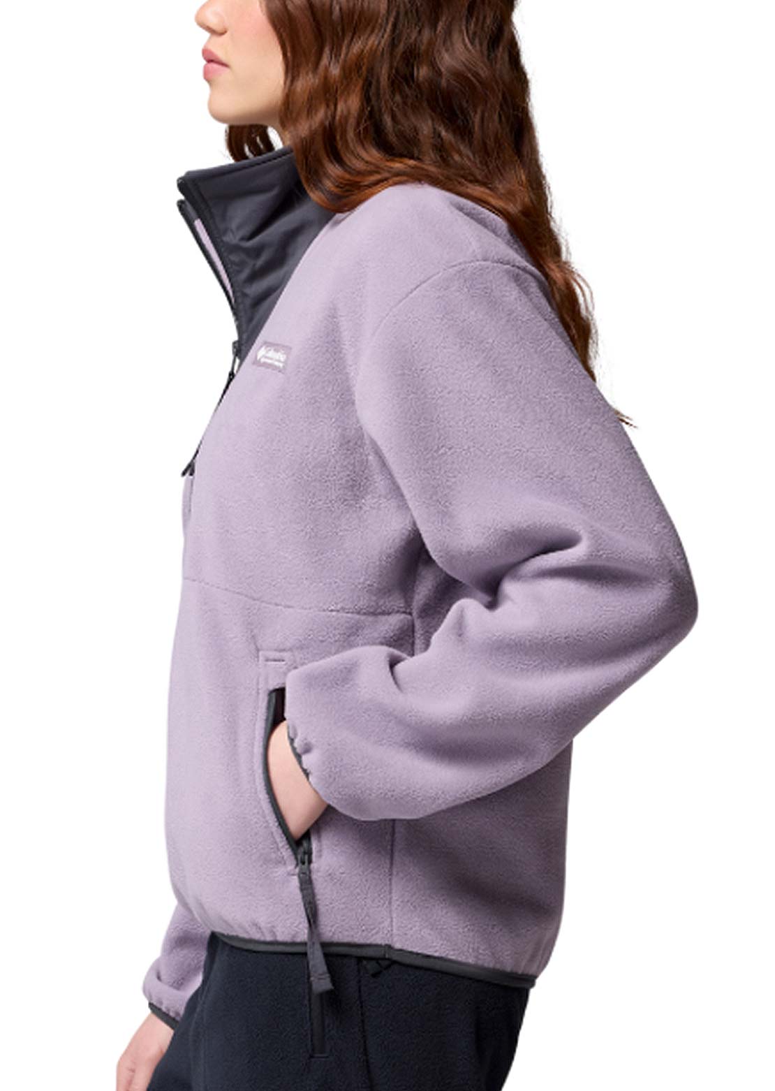 Columbia Women's Sequoia Grove 1/2 Zip Fleece Shale Purple