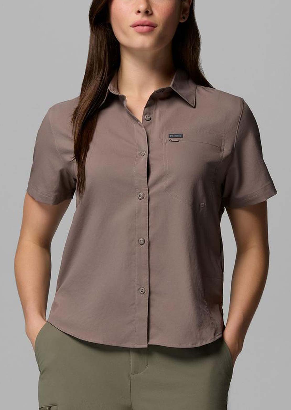 Columbia Women's Silver Ridge Utility II Button Up Shirt Iron