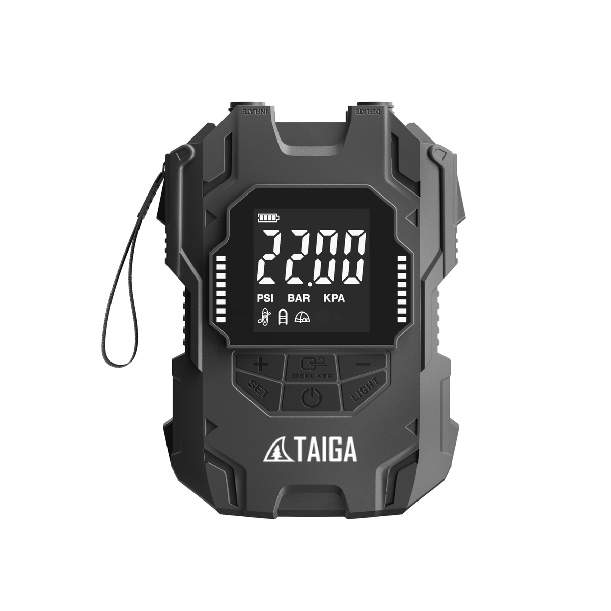 Taiga  PREMIUM BATTERY ELECTRIC PUMP FOR INFLATABLE PADDLE BOARD – 22 PSI