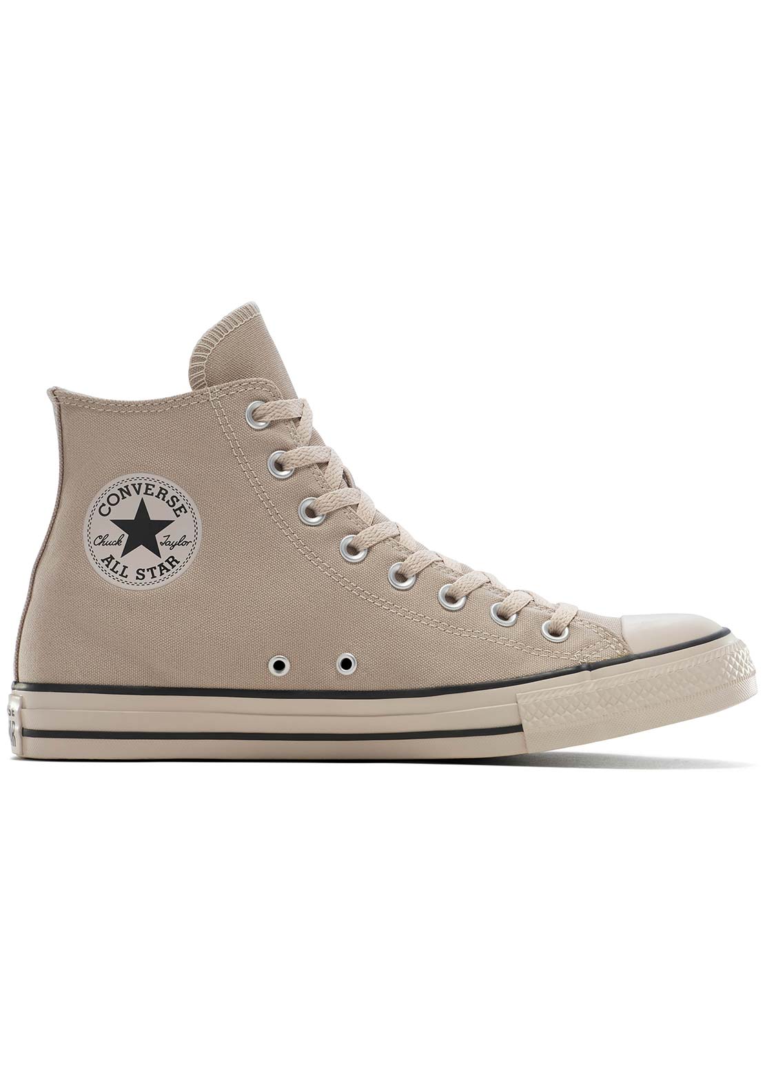 Converse Junior Chuck Taylor All Star Tonal Shoes Papyrus Classic Ecru Black