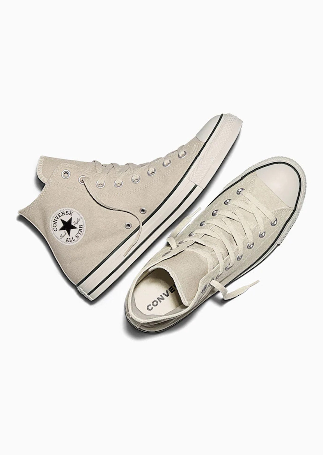 Converse Junior Chuck Taylor All Star Tonal Shoes Papyrus Classic Ecru Black