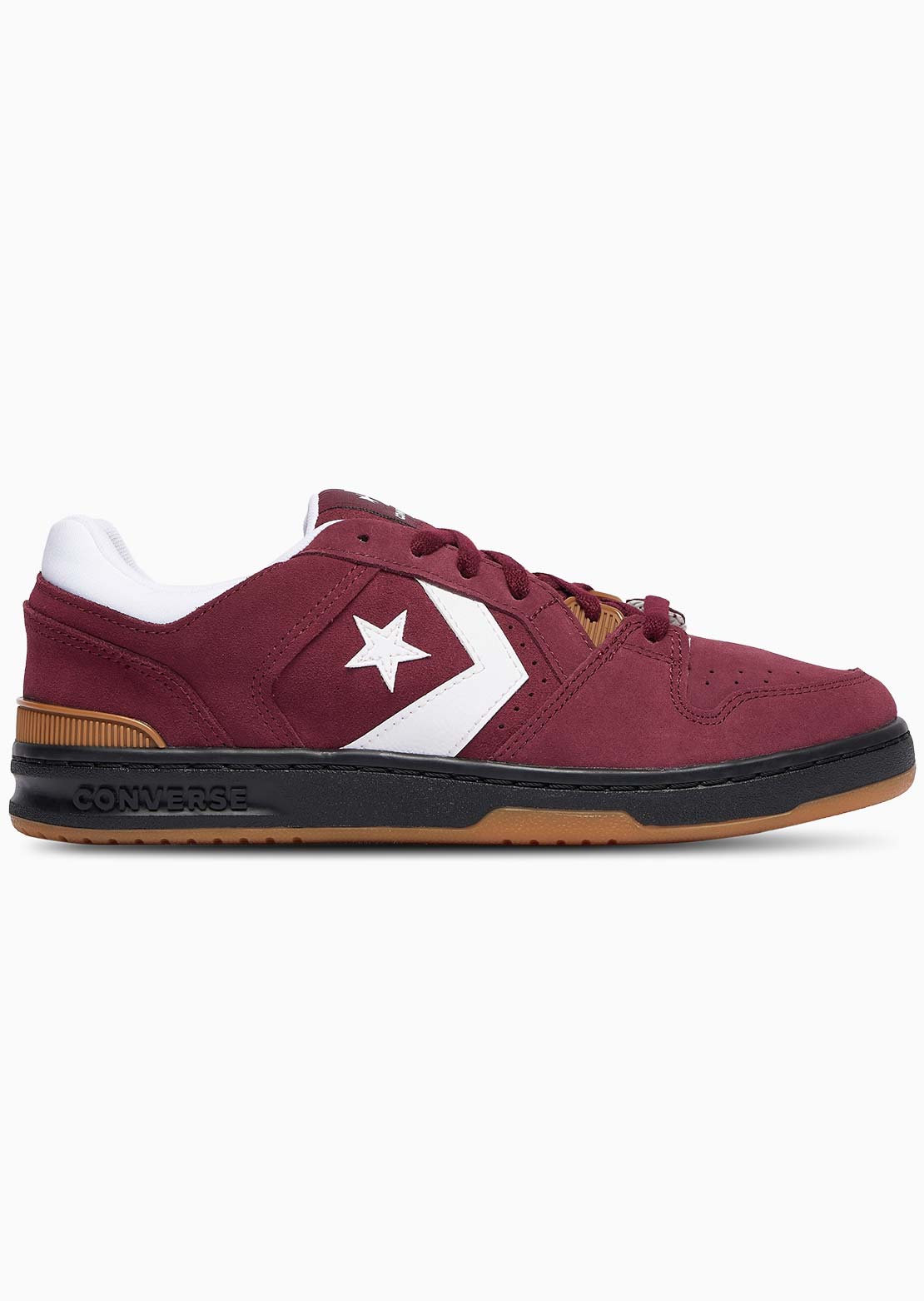 Converse Men's Lifestyle 1998 Suede Skate Shoes Deep Bordeaux/White/Gum