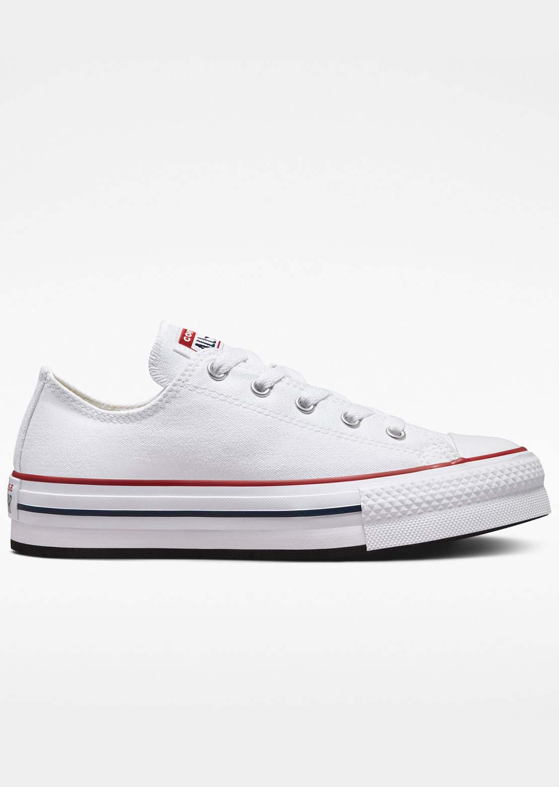 Converse Unisex Chuck Taylor All Star Eva Lift Platform Canvas Shoes White/Garnet/Navy