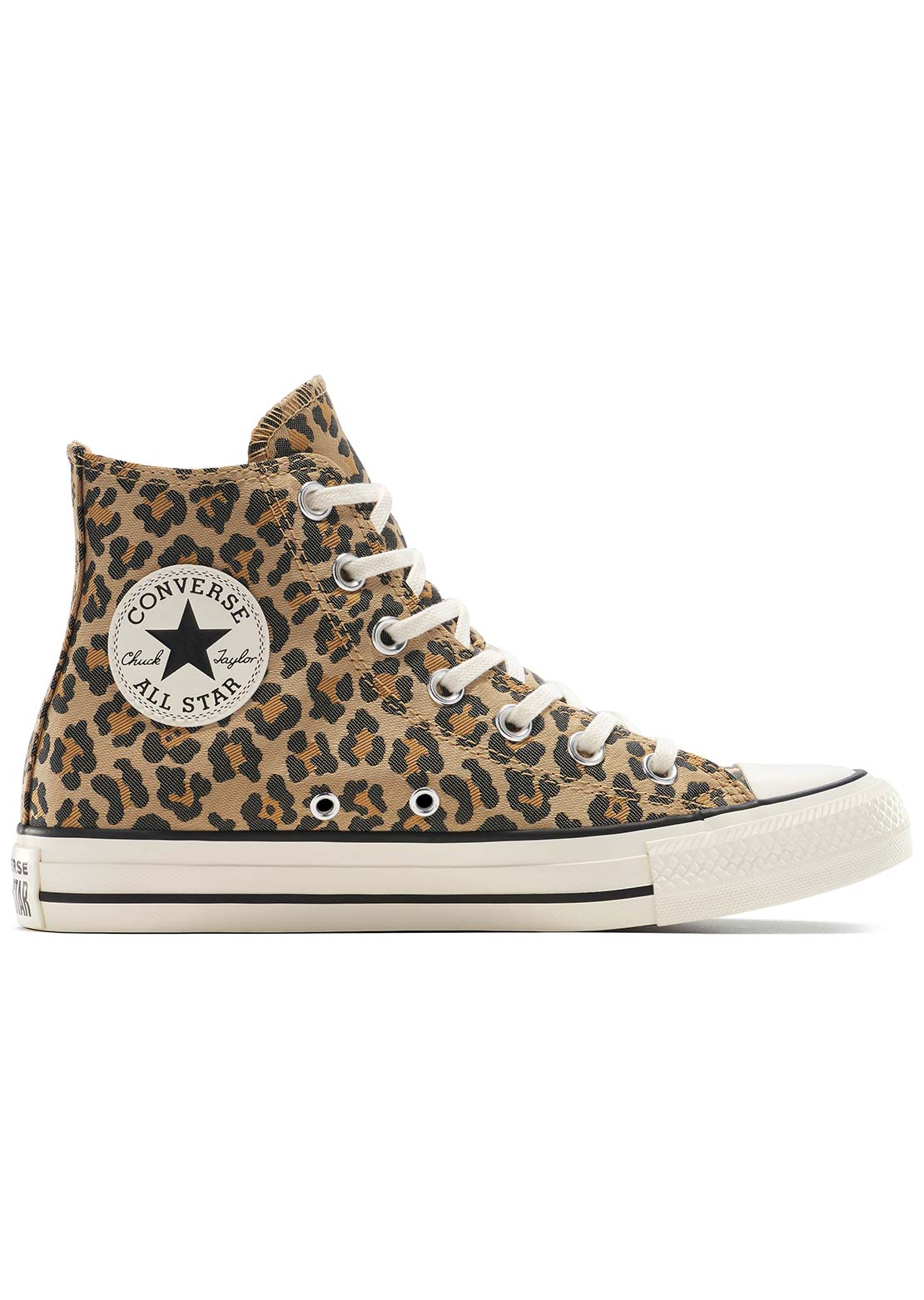 Converse Unisex Chuck Taylor All Star Leopard Jacquard Shoes Egret/Black/Honey Stick
