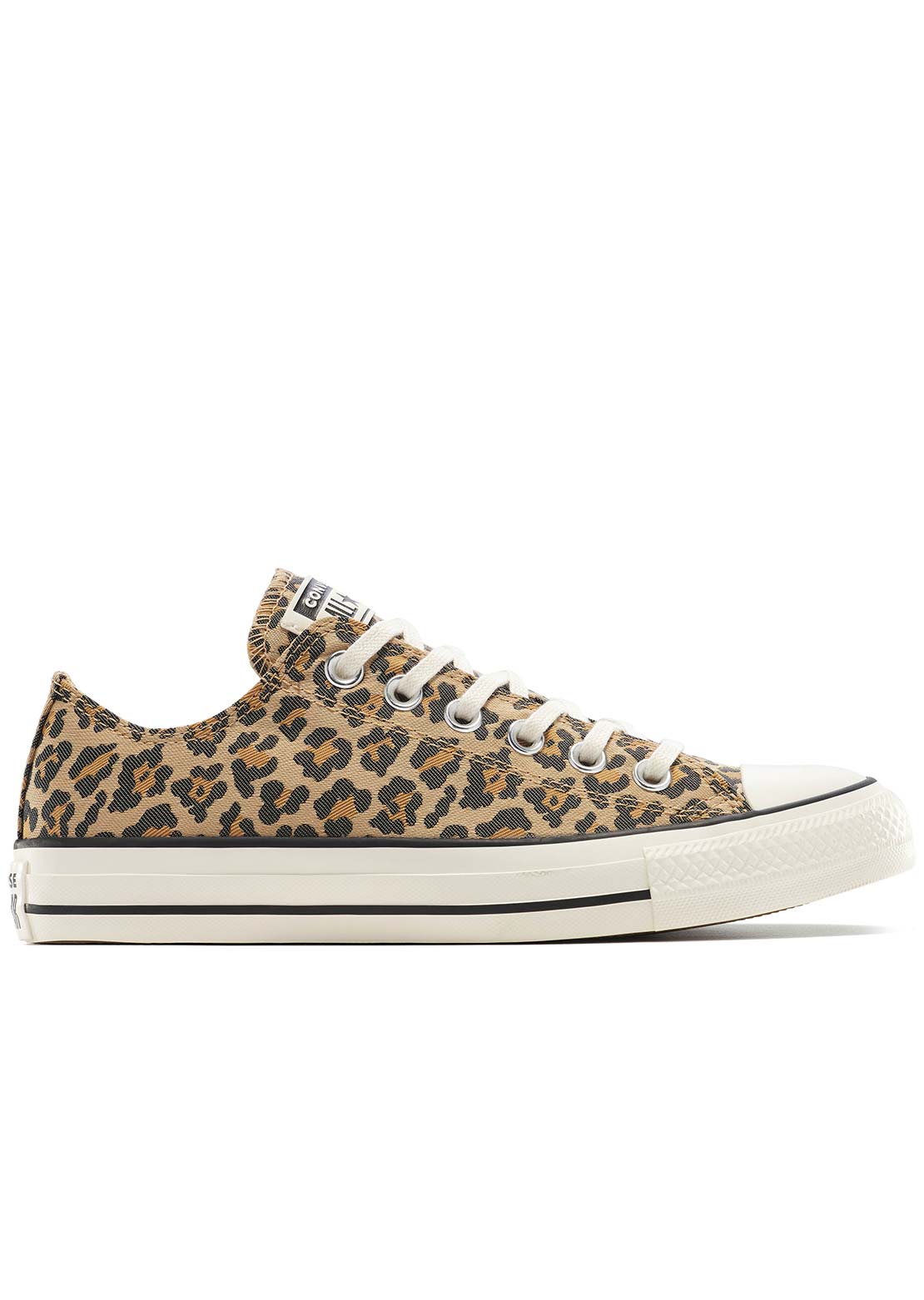 Converse Unisex Chuck Taylor All Star Leopard Jacquard Shoes Egret/Black/Honey Stick