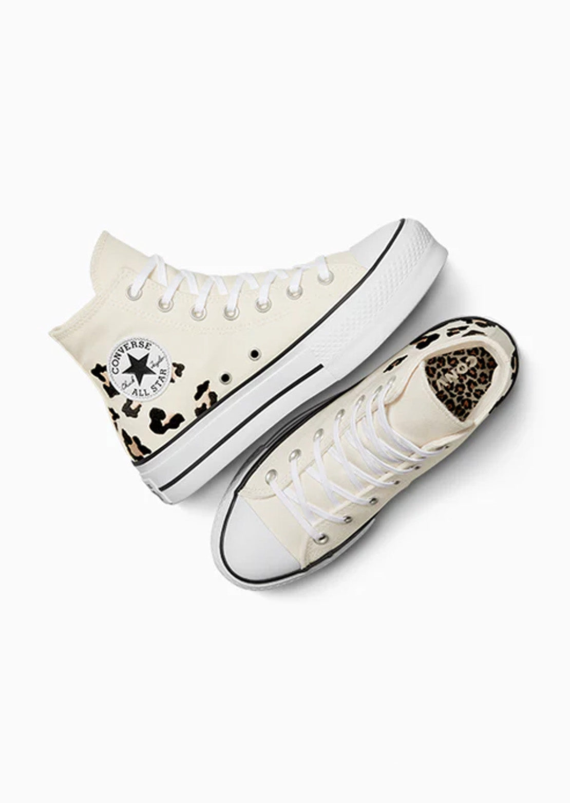 Converse Women’s Chuck Taylor All Star Lift Shoes Egret Coastal Dune Black