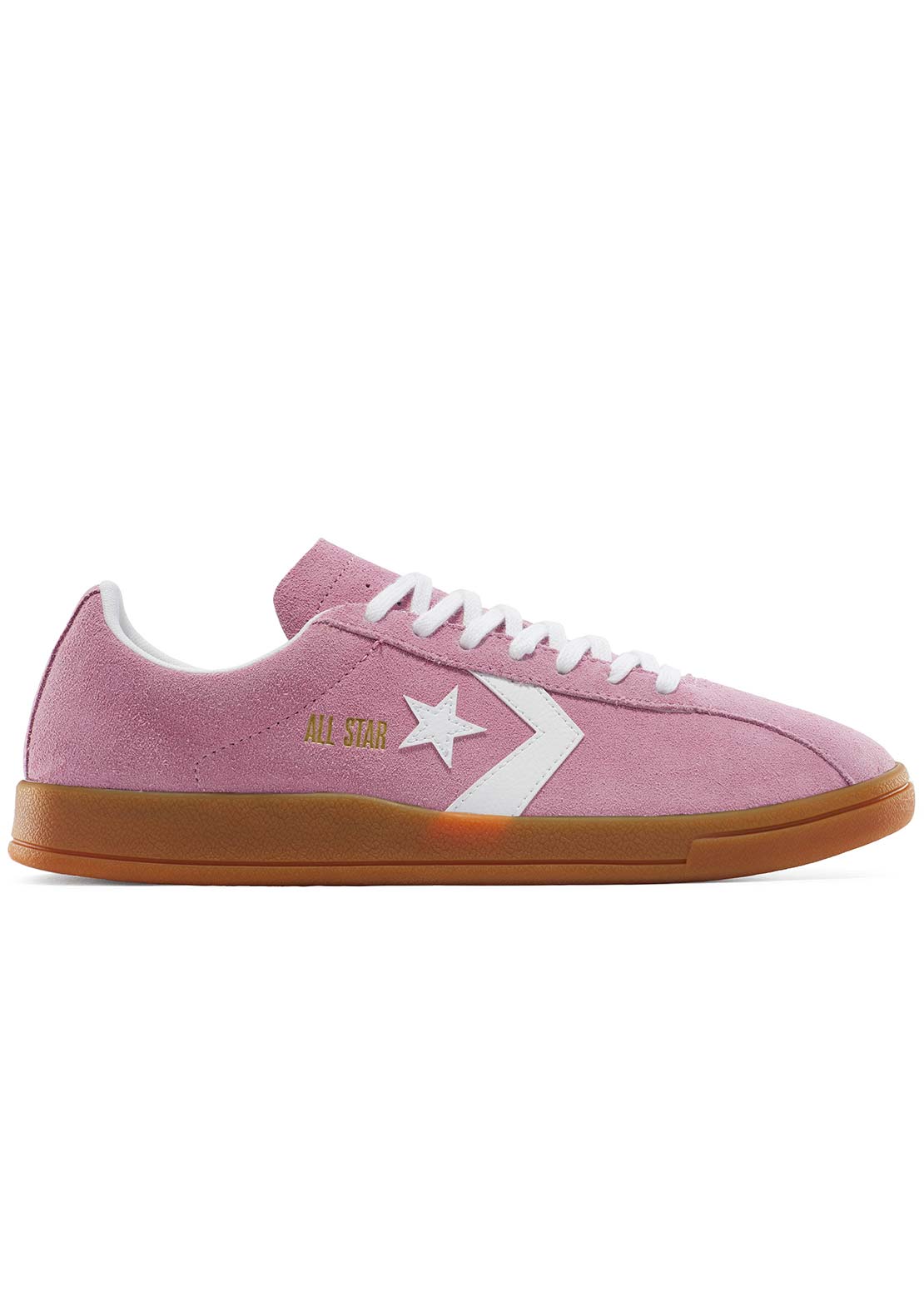Converse Women's All Star Classic Trainer Low Top Suede Shoes Cliffside Rose/White/Gum