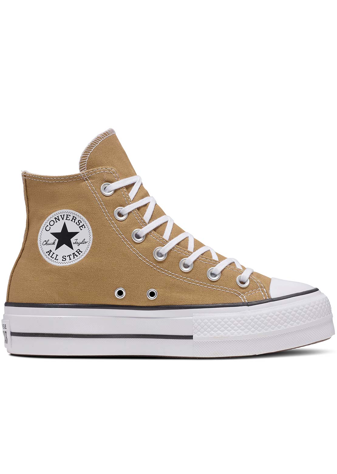 Converse Women&#39;s Chuck Taylor All Star Lift Hi Shoes Trek Tan/White/Black