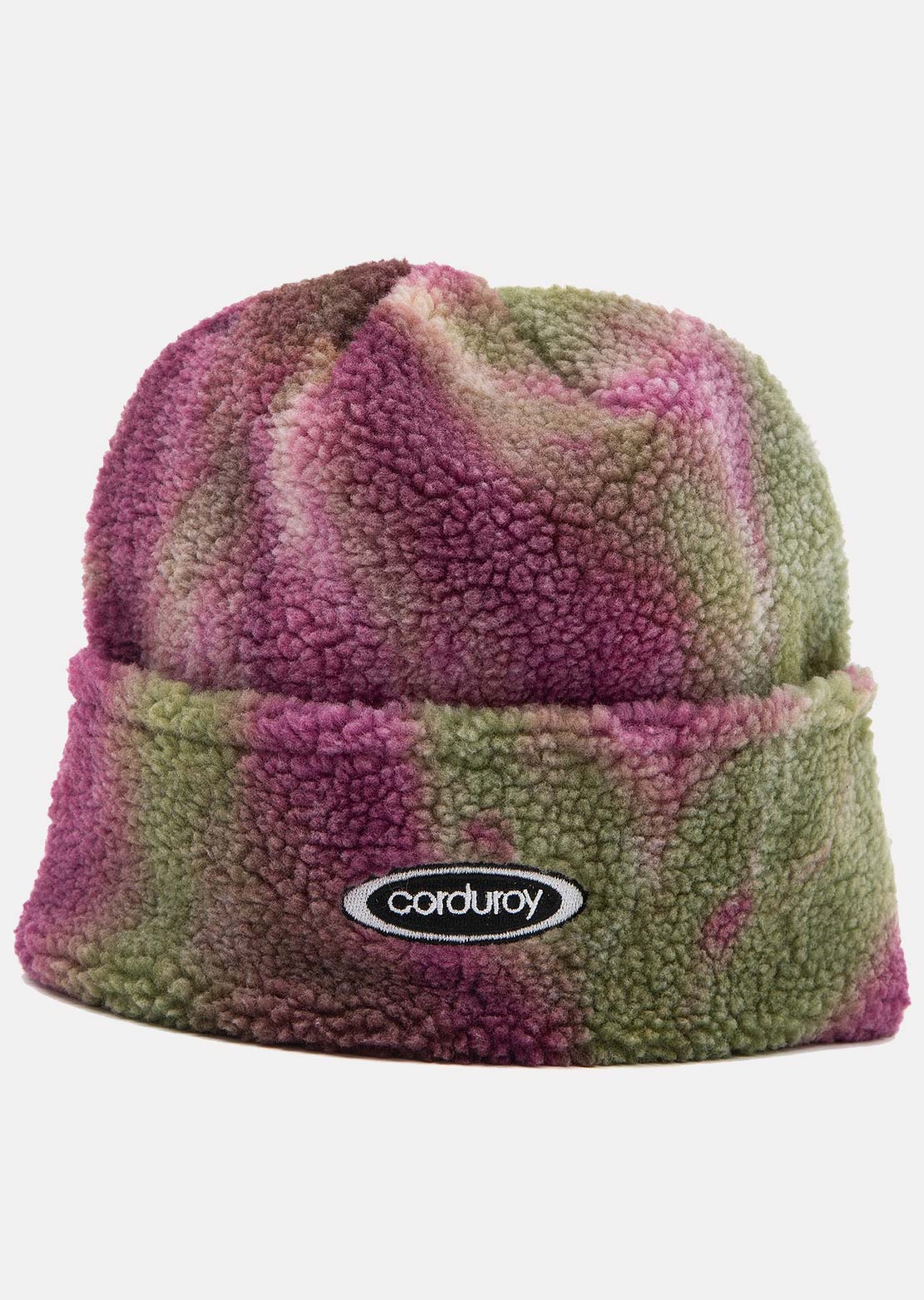 Corduroy Men's Fleece Beanie Tie Dye