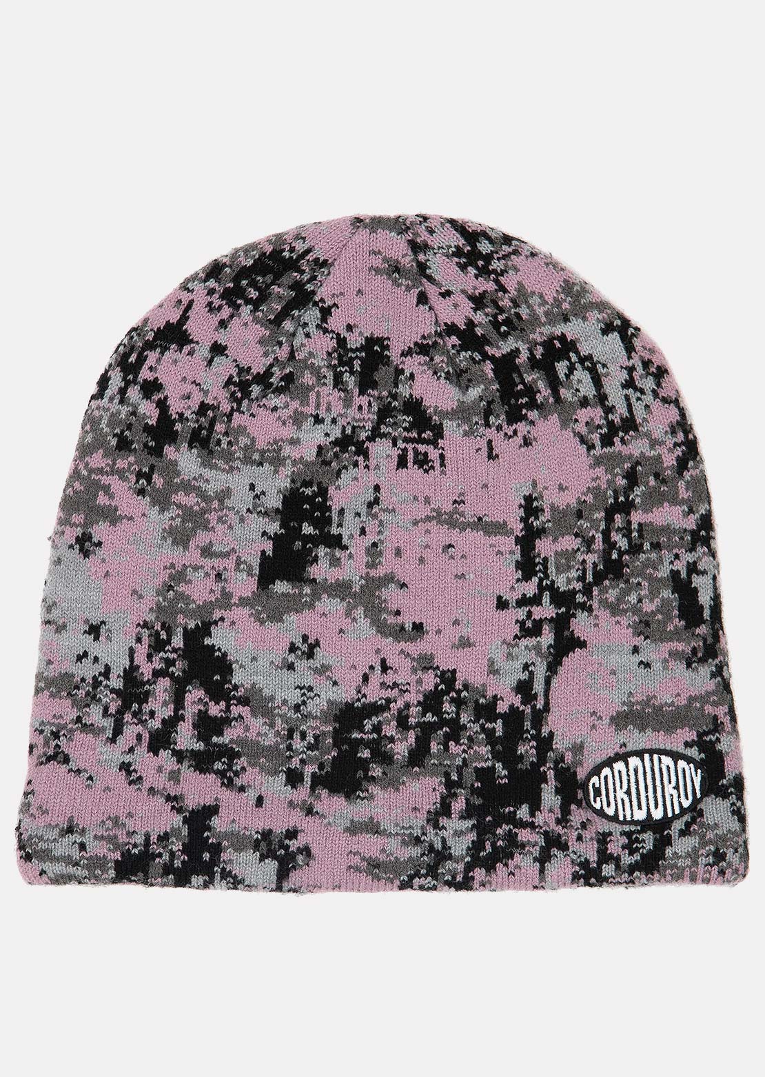 Corduroy Men's Wasteland Skully Beanie Purple