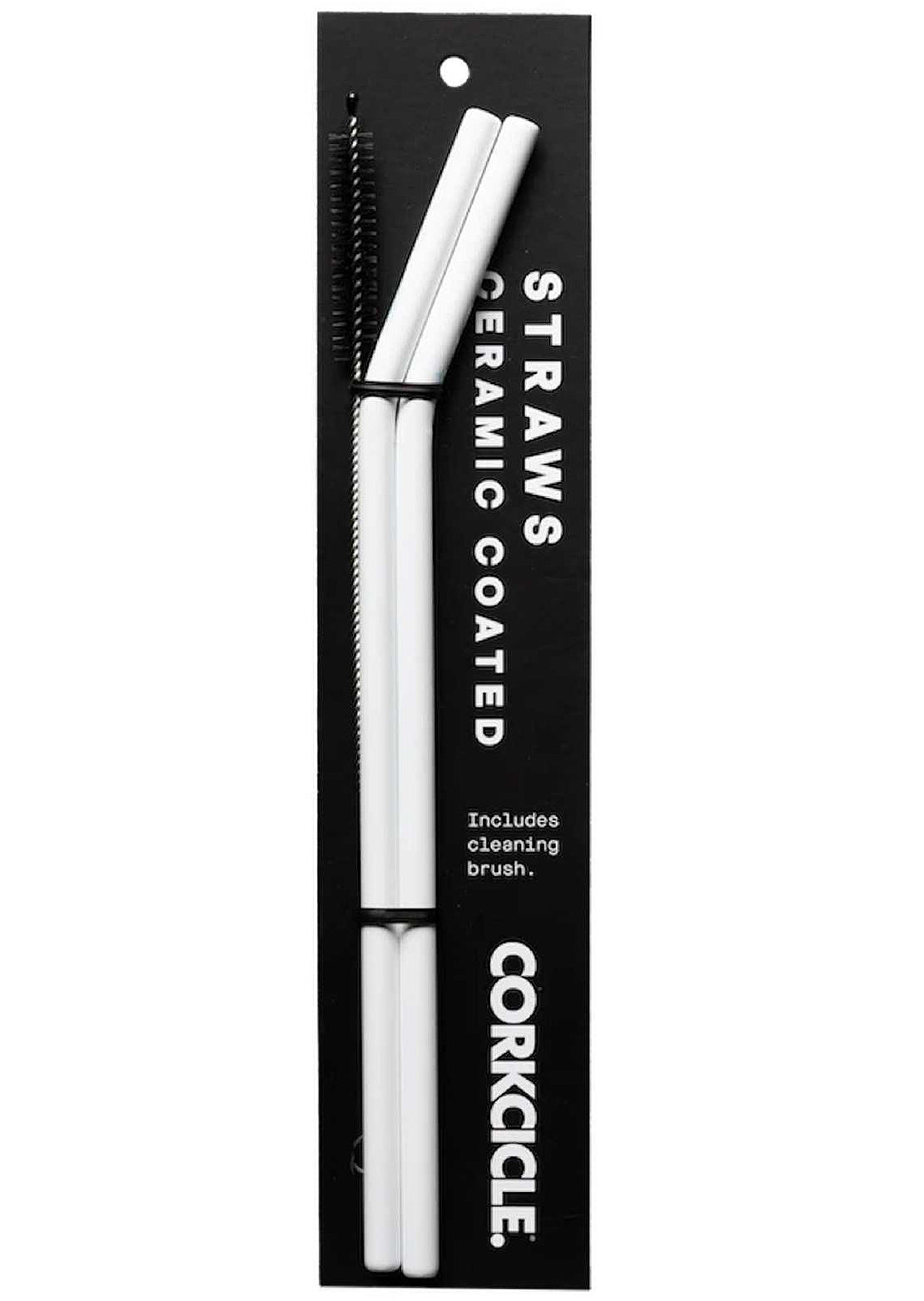 Corkcicle Straw Set - Original Ceramic White