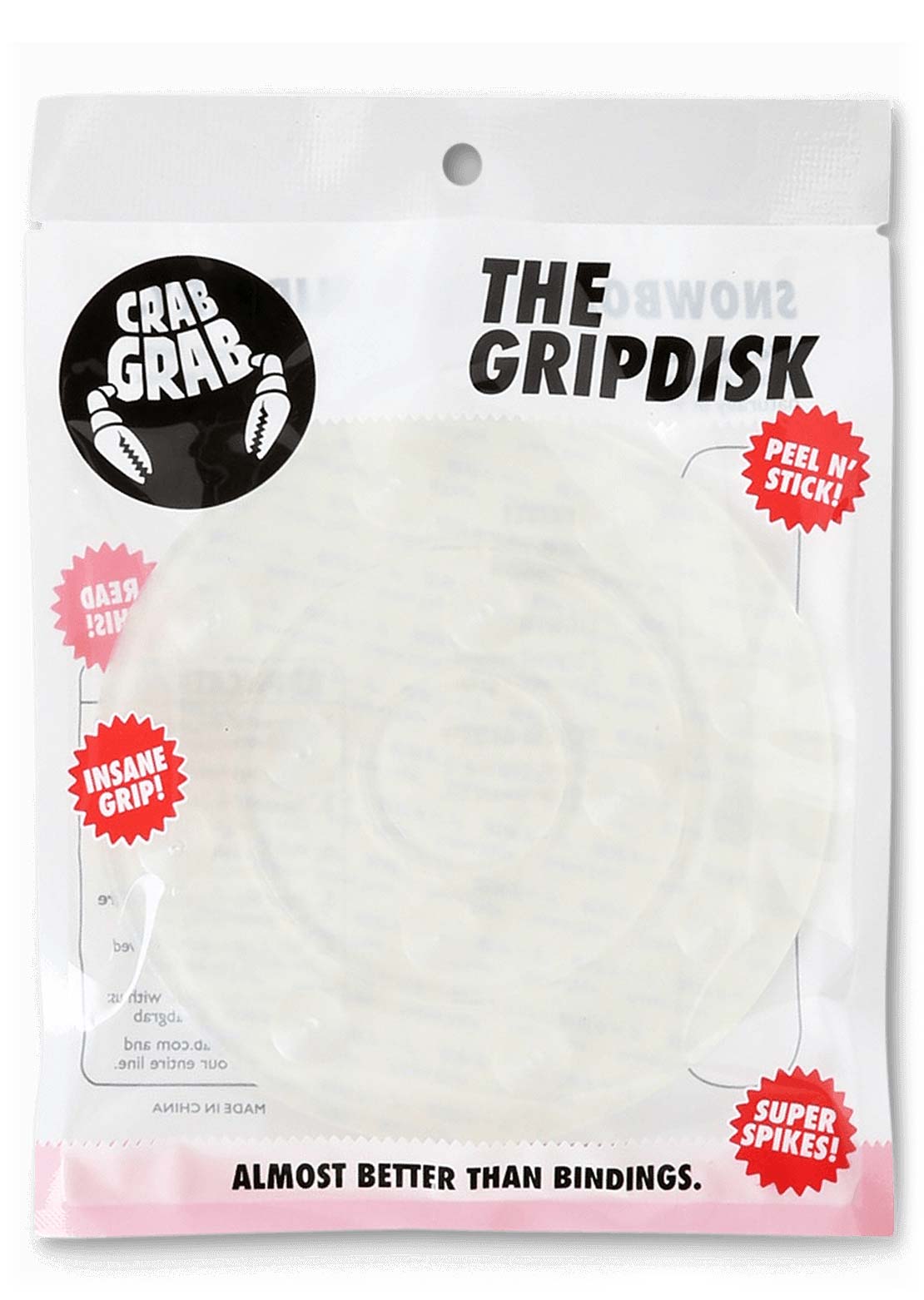 Crab Grab Grip Disk Traction Stomp Pad Clear