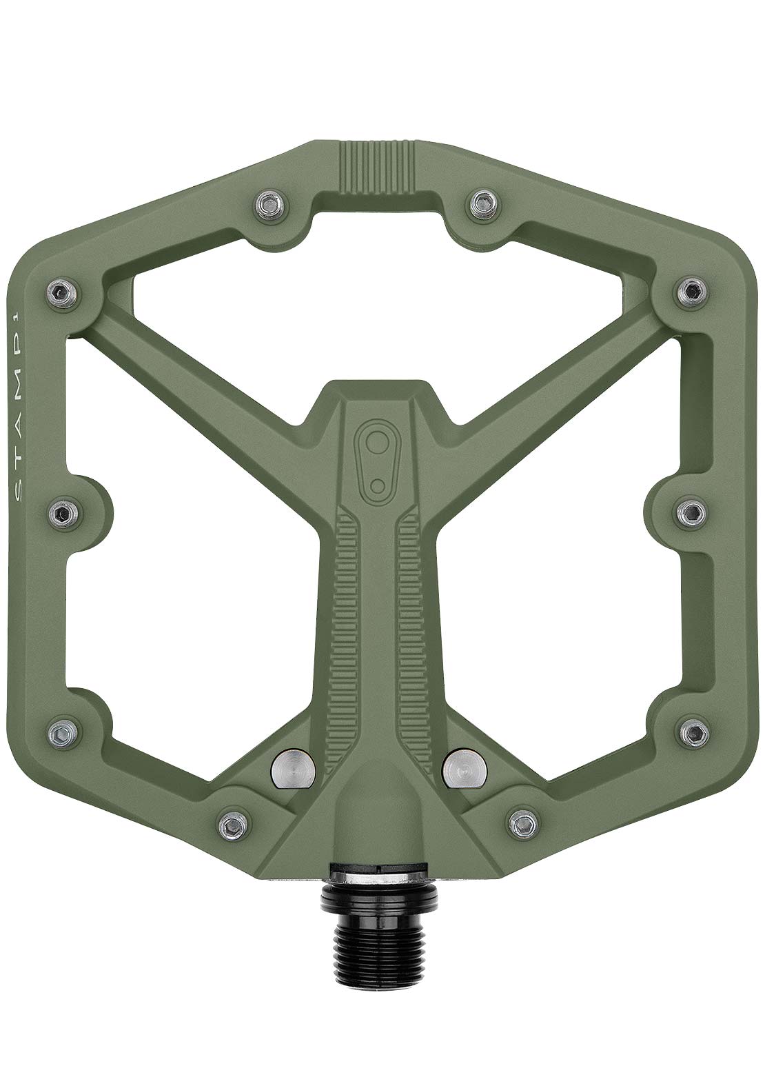 Crank Brother Stamp 1 Gen 2 Flat Mountain Bike Pedals Green