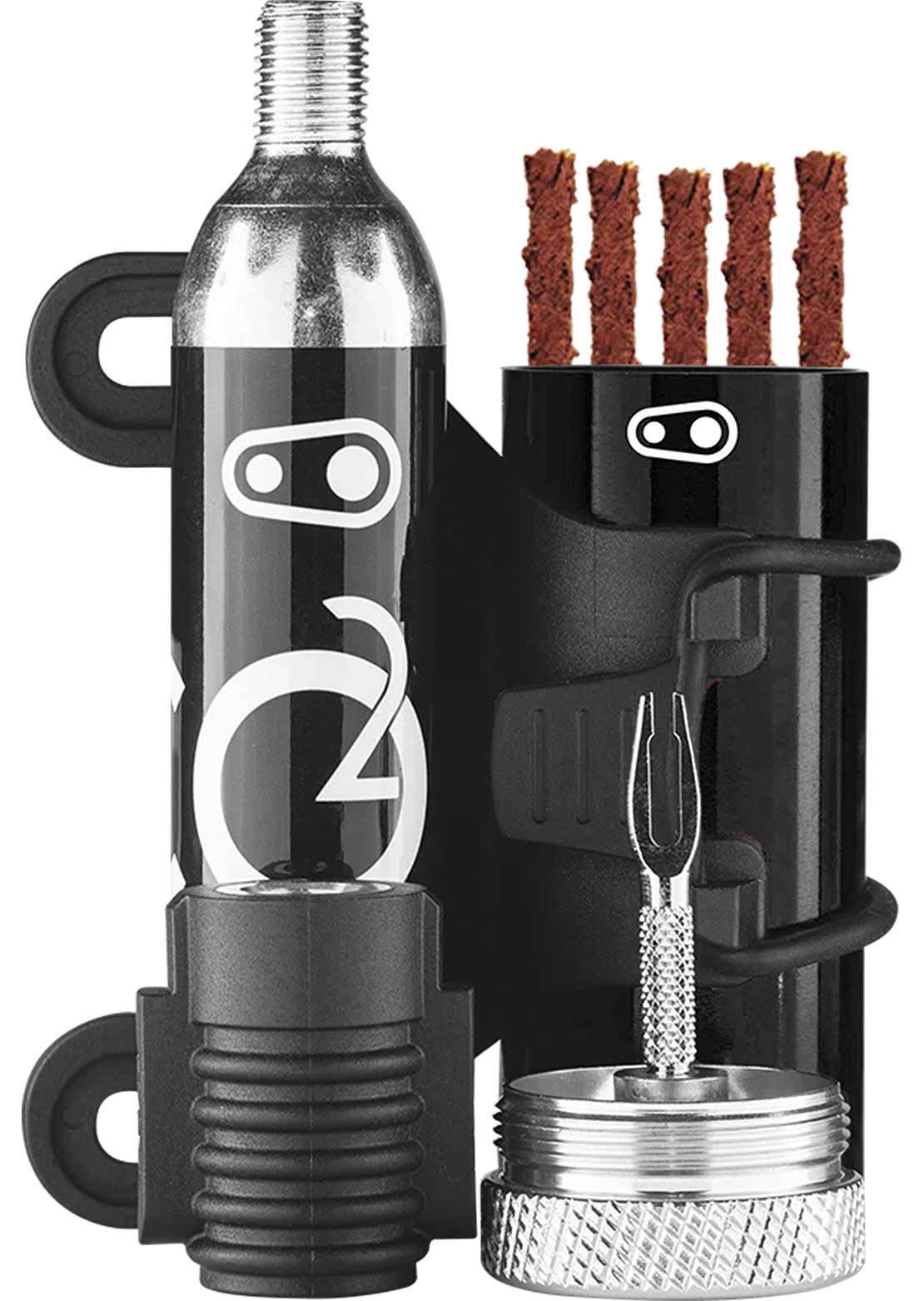 Crank Brothers Cigar Tool Plug Kit + CO2 Head Black/Silver