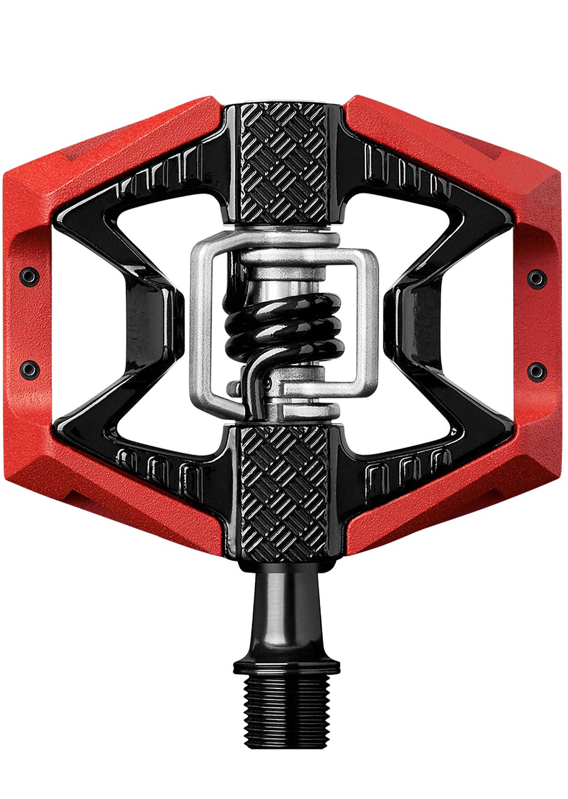 Crank Brothers Double Shot 3 Mountain Bike Pedals Red/Black/Black Spring With Pins