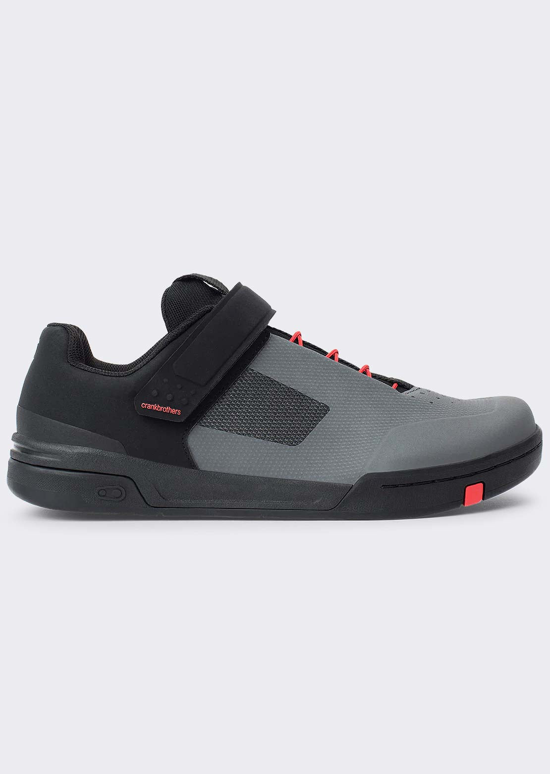 Crank Brothers Men's Stamp Speed Lace Flat Shoe Grey/Red/Black