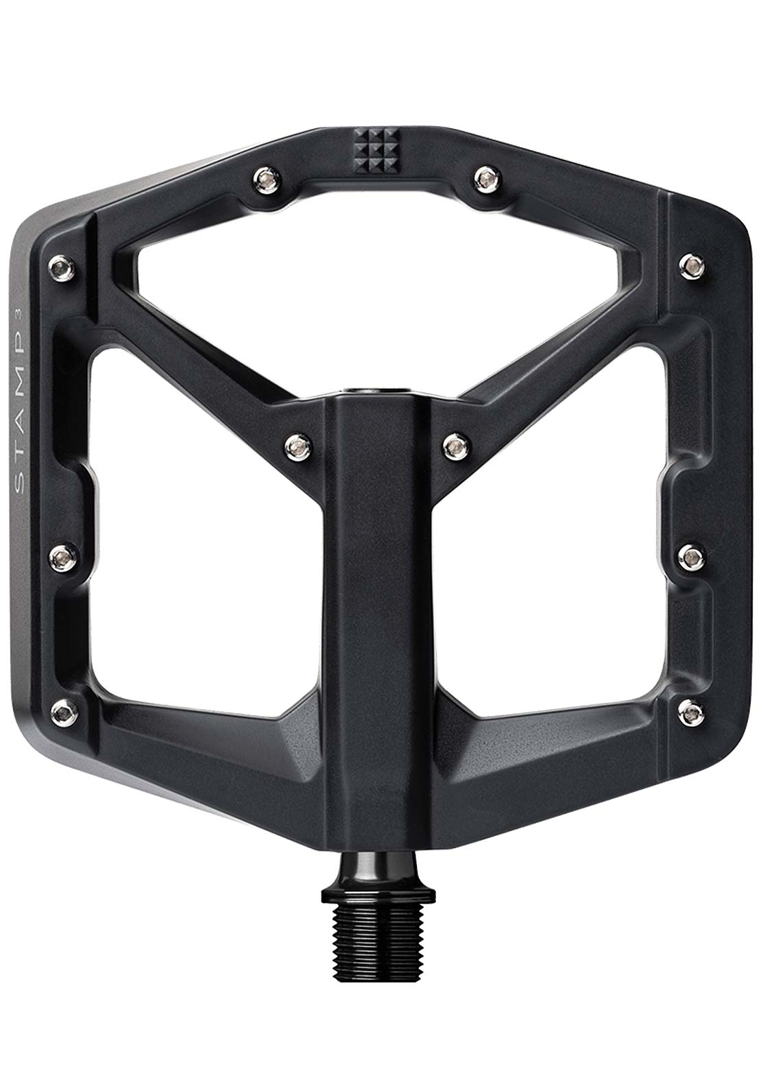 Crank Brothers Stamp 3 Large Flat Mountain Bike Pedals Black