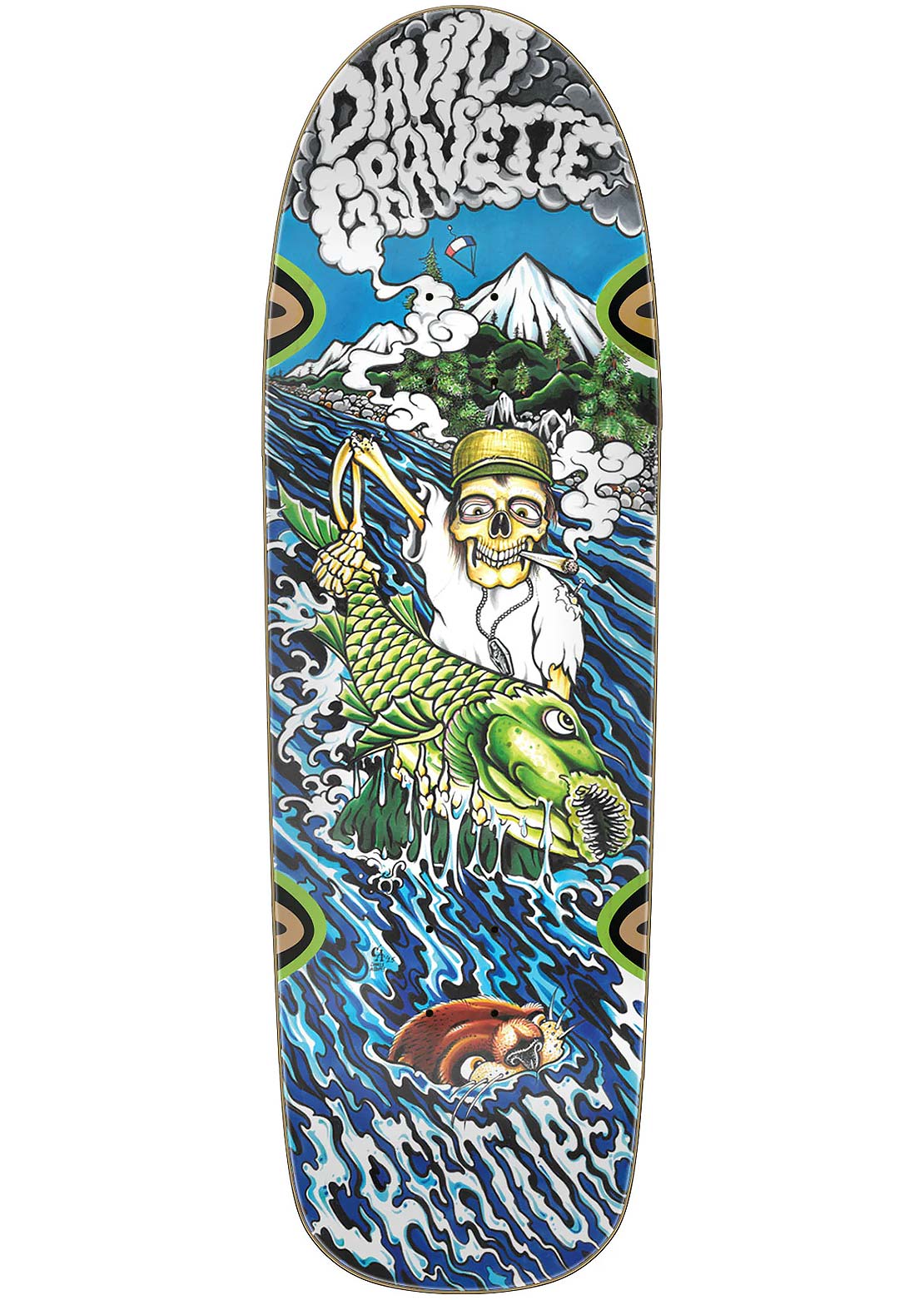 Creature Unisex Gravette Hippie Falls Skateboard Deck
