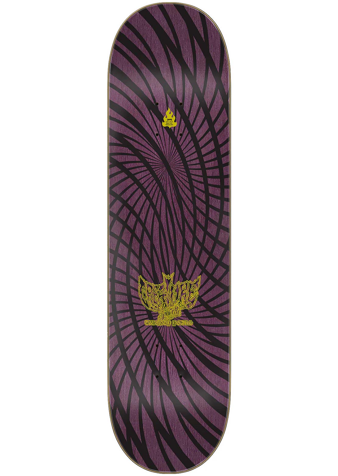 Creature Unisex Gravette Hippie Skull 20th Skateboard Deck