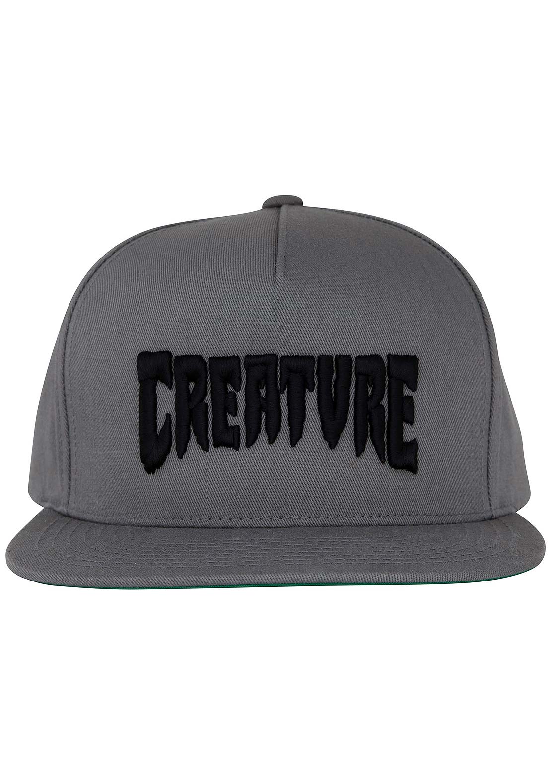Creature Unisex Mono Logo Snapback Cap Dark Grey