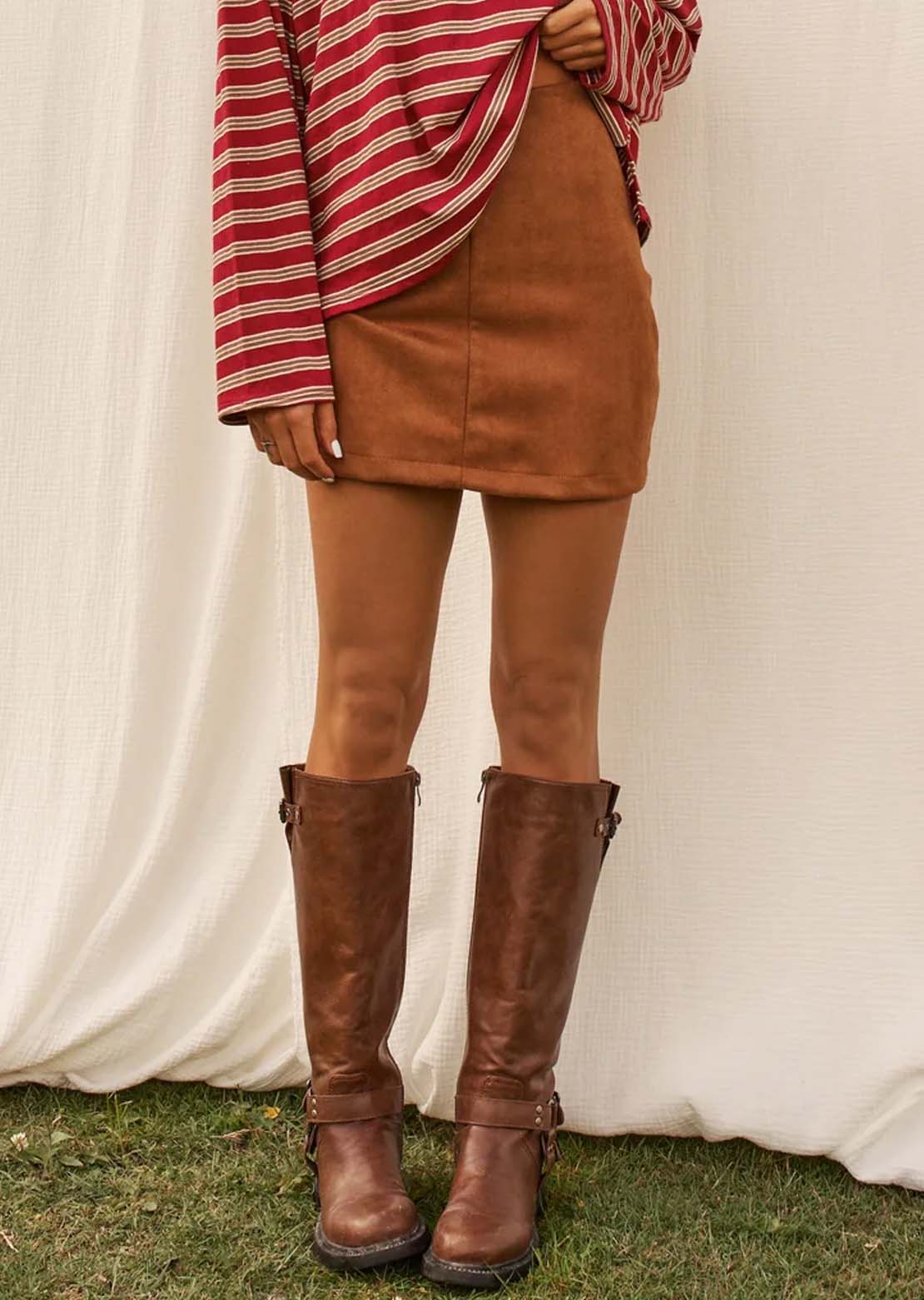 Daily Story Women's Miley Skirt Cognac
