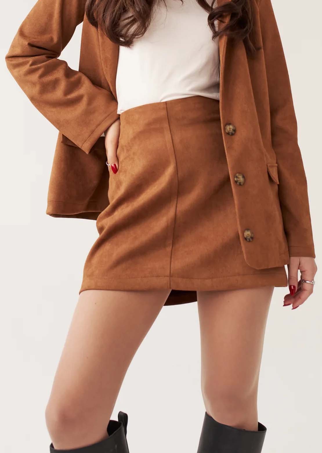Daily Story Women's Miley Skirt Cognac