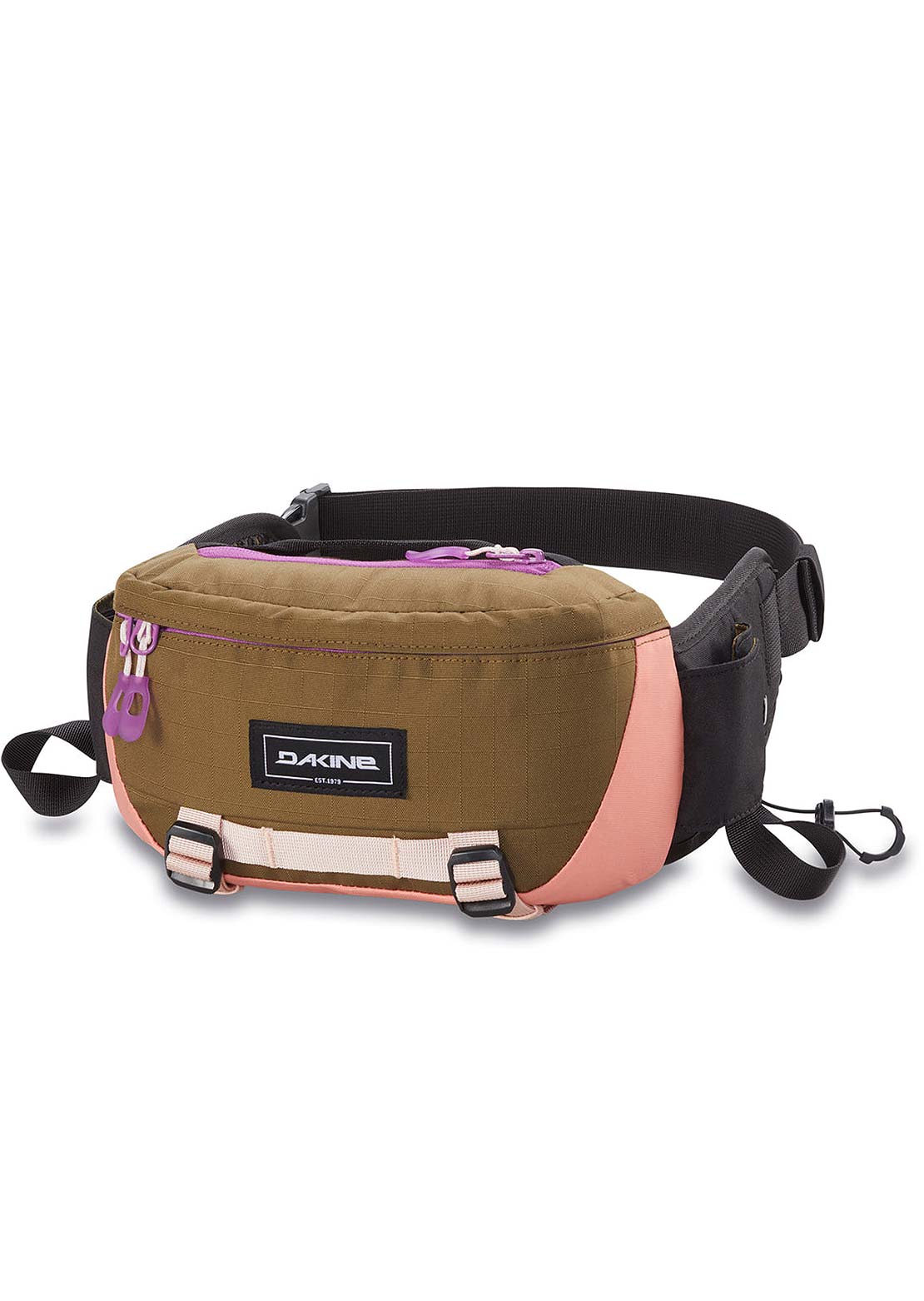 Dakine Hot Laps 2L Bike Waist Pack Dark Olive/Crabapple