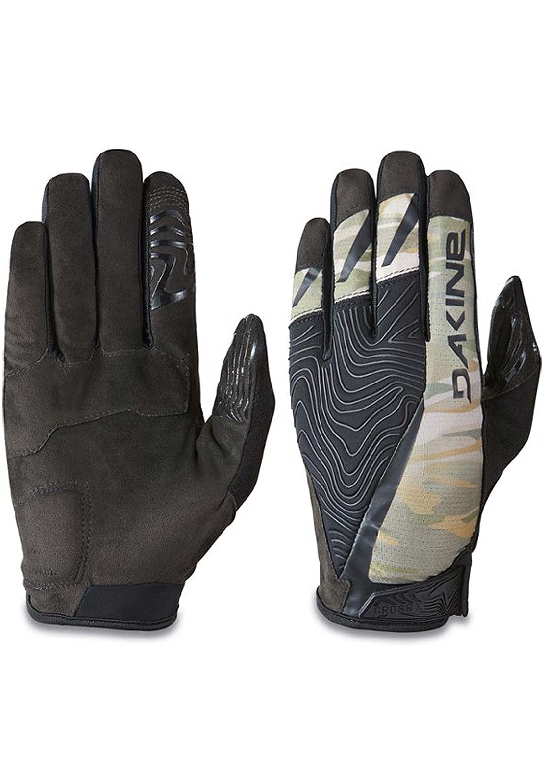 Dakine Men&#39;s Cross-X 2.0 Mountain Bike Gloves Vintage Camo