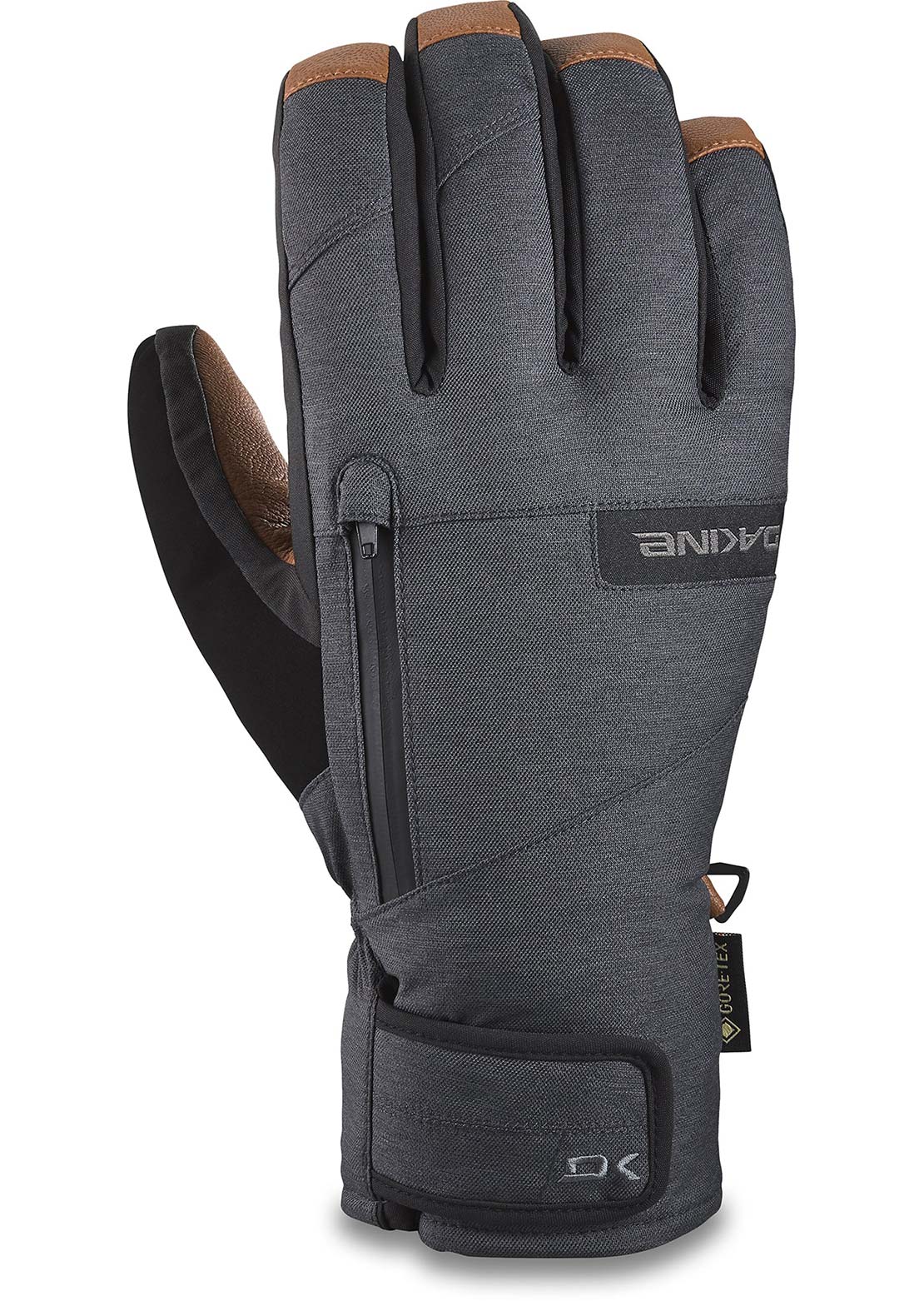 Dakine Men's Leather Titan GORE-TEX Short Gloves Carbon
