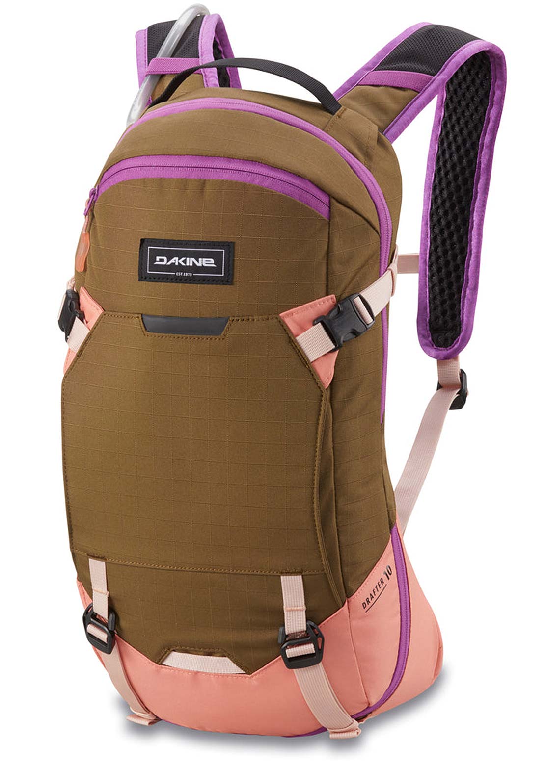Dakine Women&#39;s Drafter 10L Hydration Backpack Dark Olive/Crabapple
