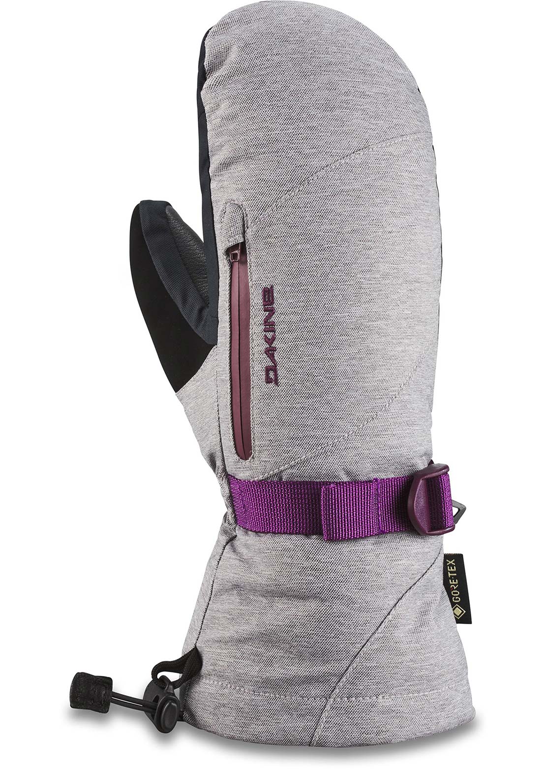 Dakine Women's Leather Sequoia GORE-TEX Mitts Silver Grey
