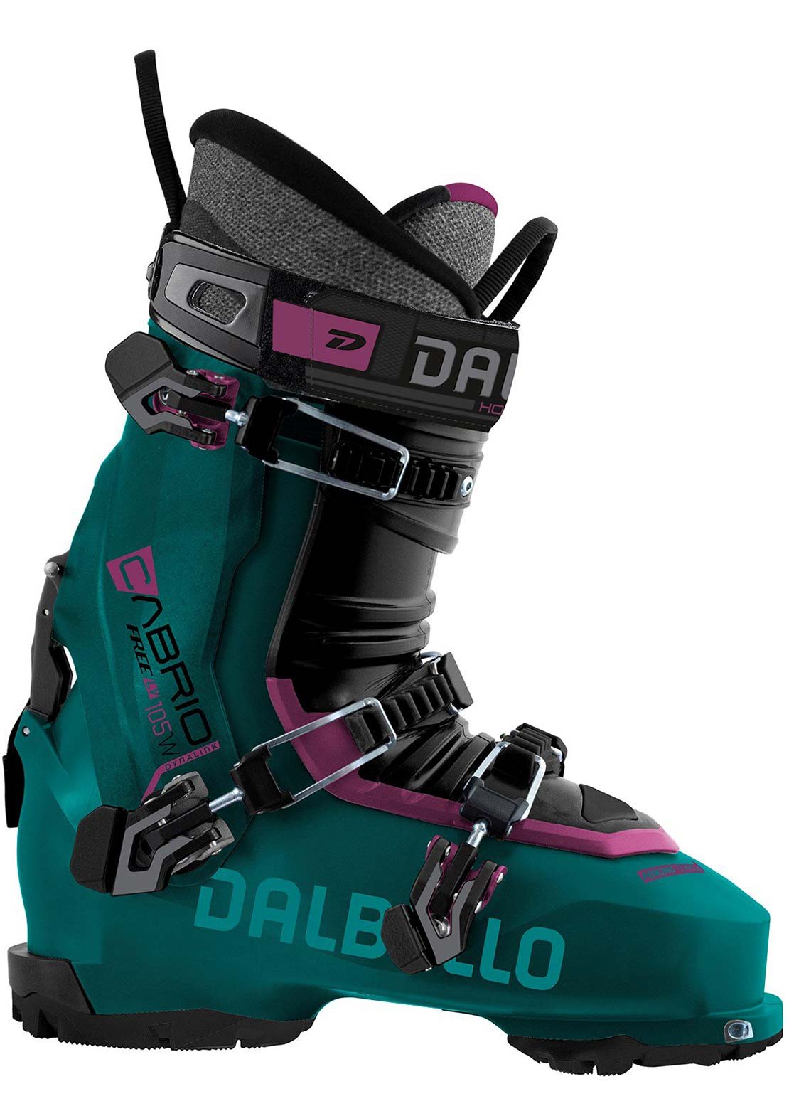 Dalbello Women&#39;s Cabrio LV Free 105 Ski Boots Jungle Green/Black