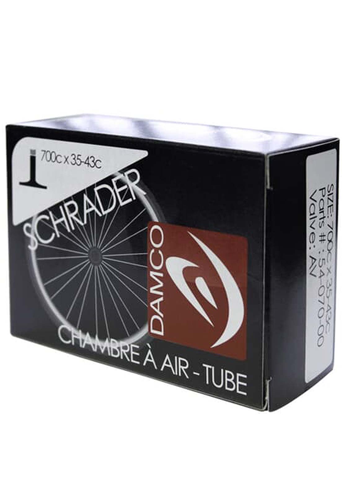 Damco 20" X 1.75"/2.125" Bike Tube
