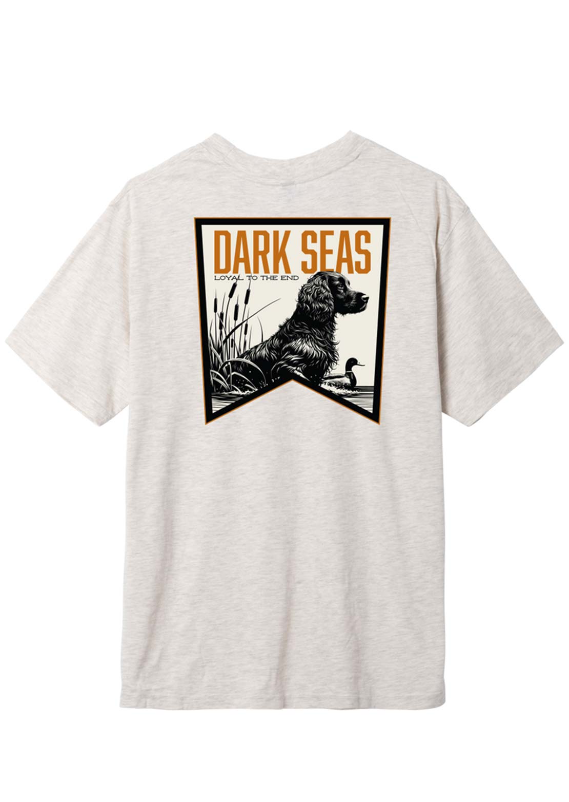 Dark Seas Men's Boykin Mineral Wash T-Shirt Heather Oatmeal
