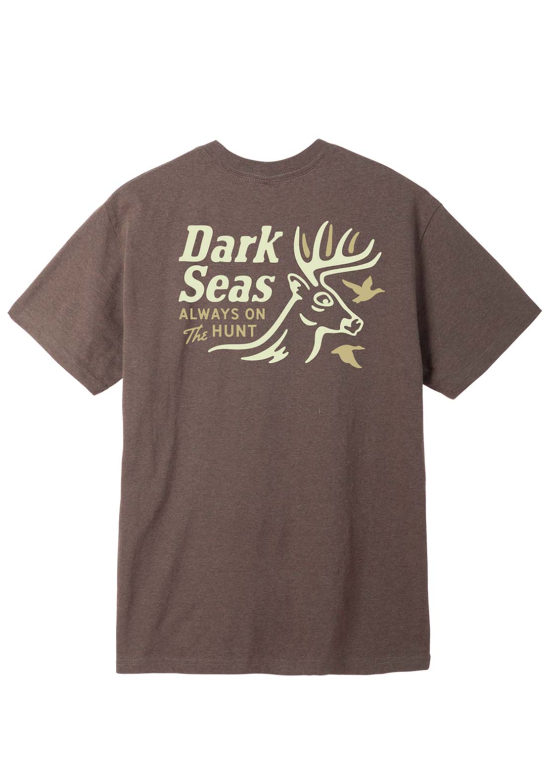 Dark Seas Men's Buck Wild Blended T-Shirt Heather Brown