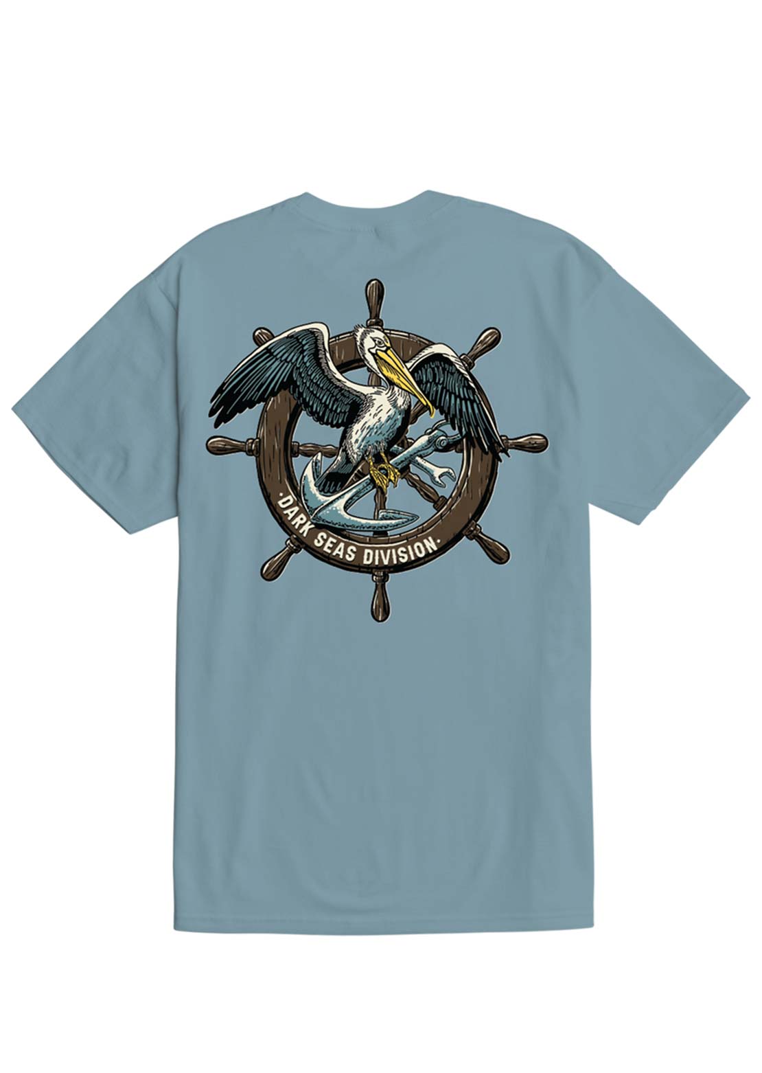 Dark Seas Men's Cutwater T-Shirt Ocean Blue