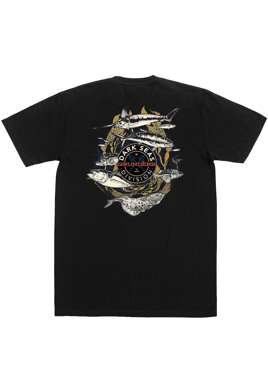Dark Seas Men&#39;s Dsxgrundens Coastal Region T-Shirt Black