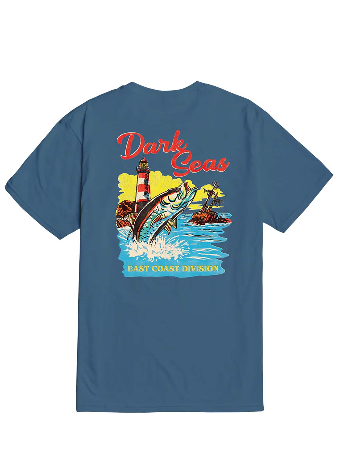 Dark Seas Men's East Coast Water Decal T-Shirt