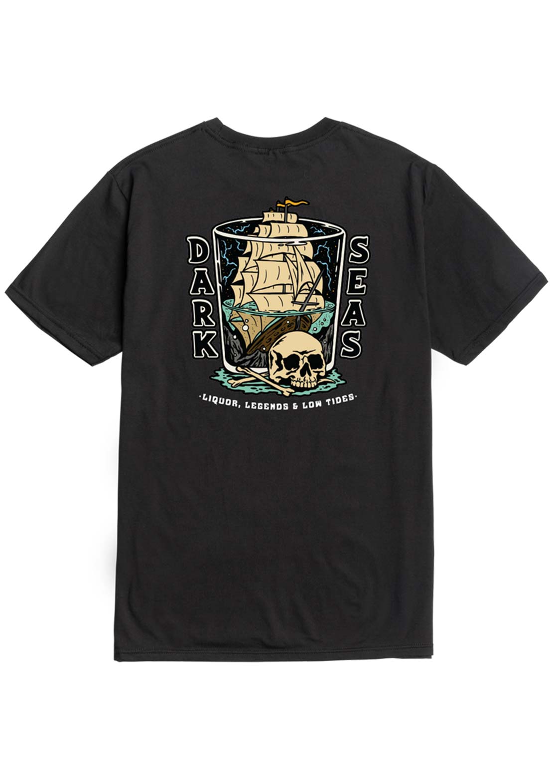 Dark Seas Men's Liquor & Legends T-Shirt