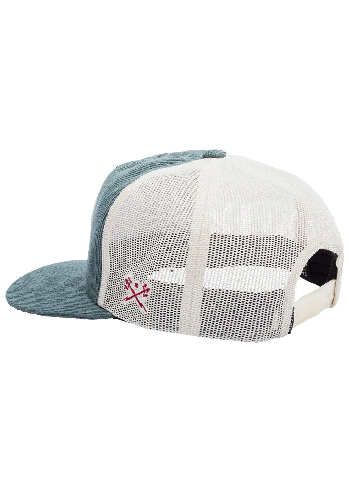 Dark Seas Men's Metal Trucker Cap Green/White