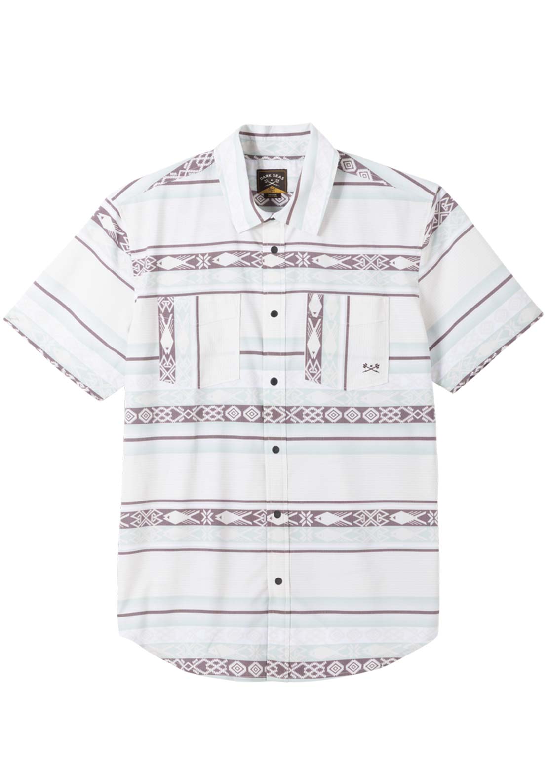 Dark Seas Men's Roadrunner Button Up Shirt Off White
