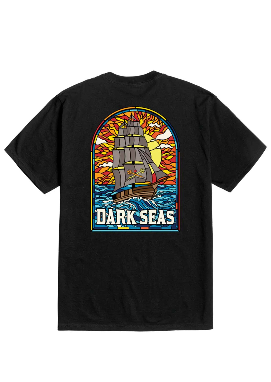 Dark Seas Men's Sailor's Sun T-Shirt Black