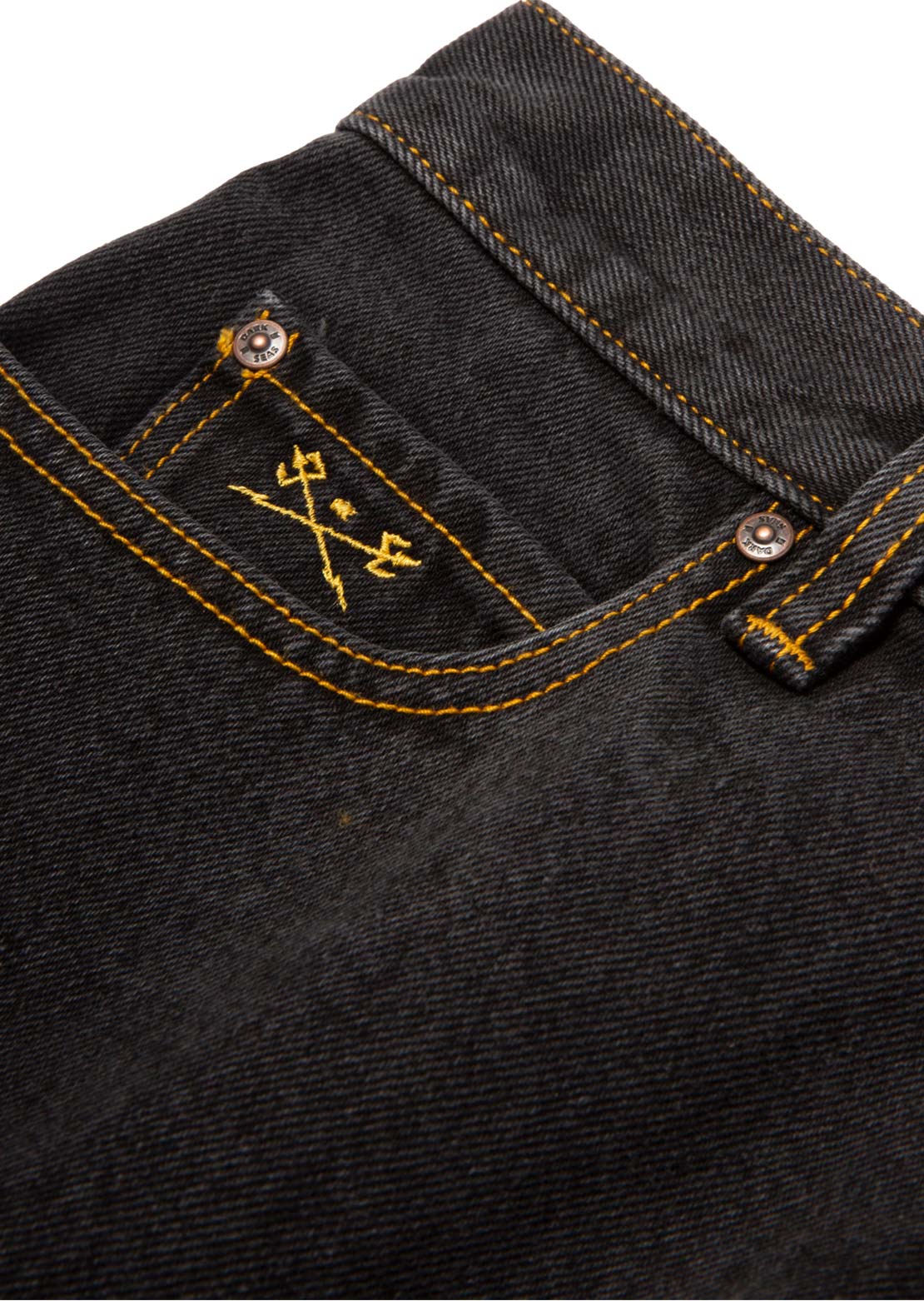 Dark Seas Men's Silverado Denim Shorts Faded Black
