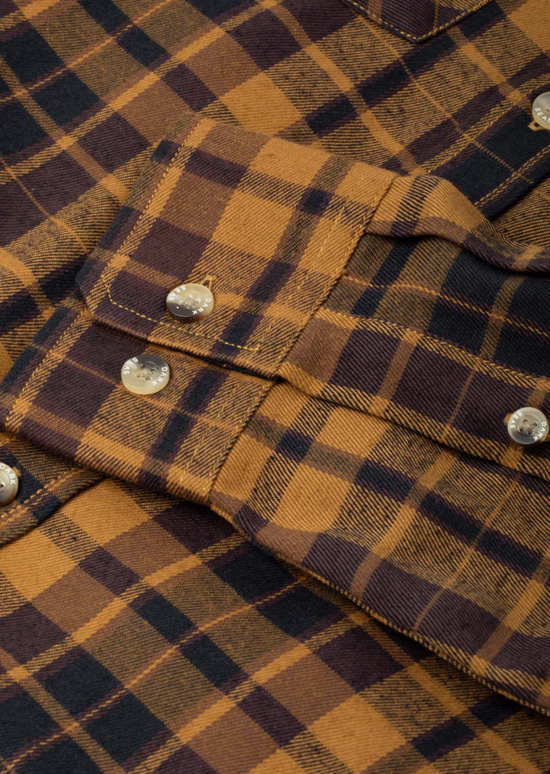 Dark Seas Men's Tanglewood Woven Button Up Shirt Black/Brown
