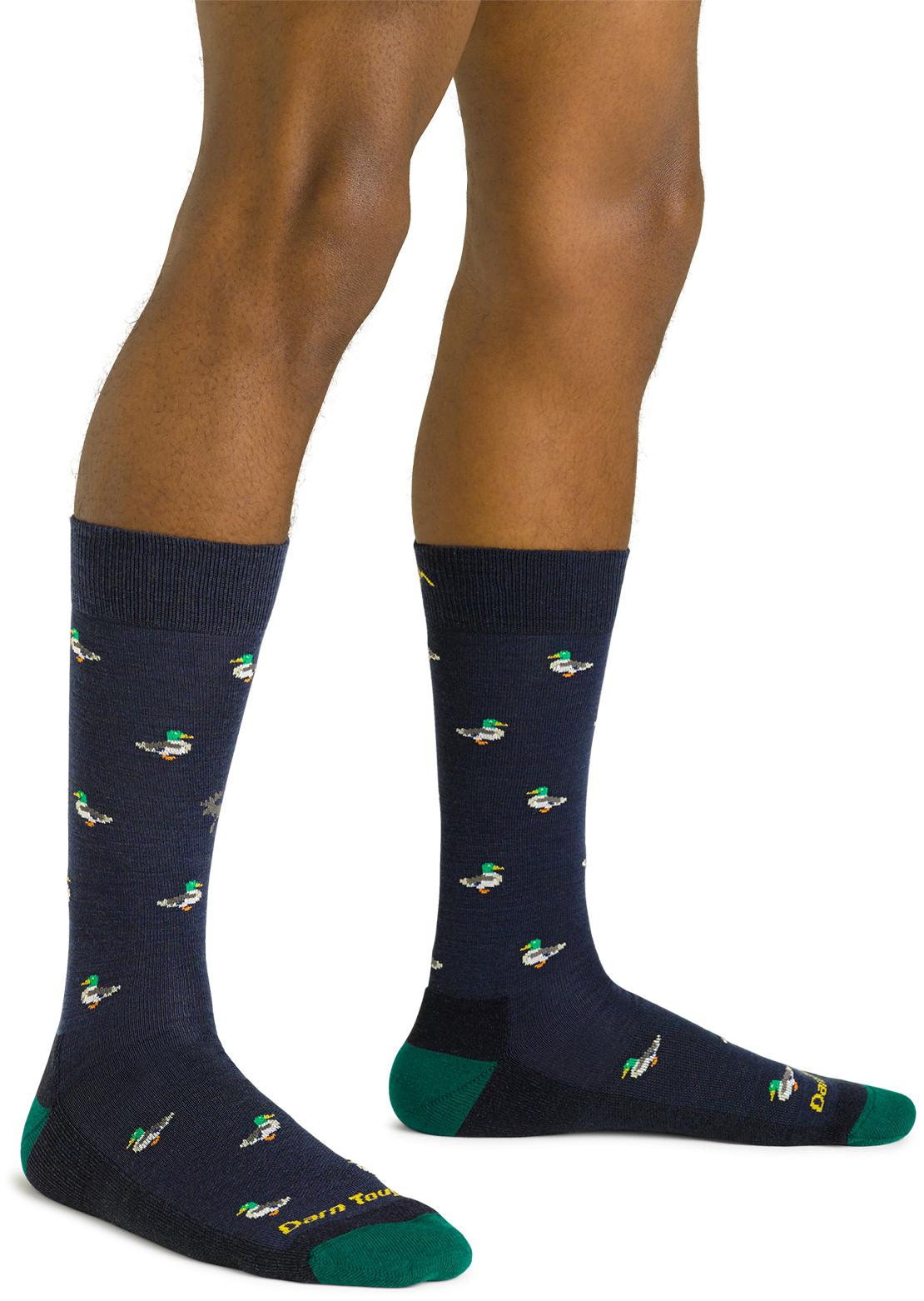 Darn Tough Men's Duck Duck Moose Crew Socks Eclipse