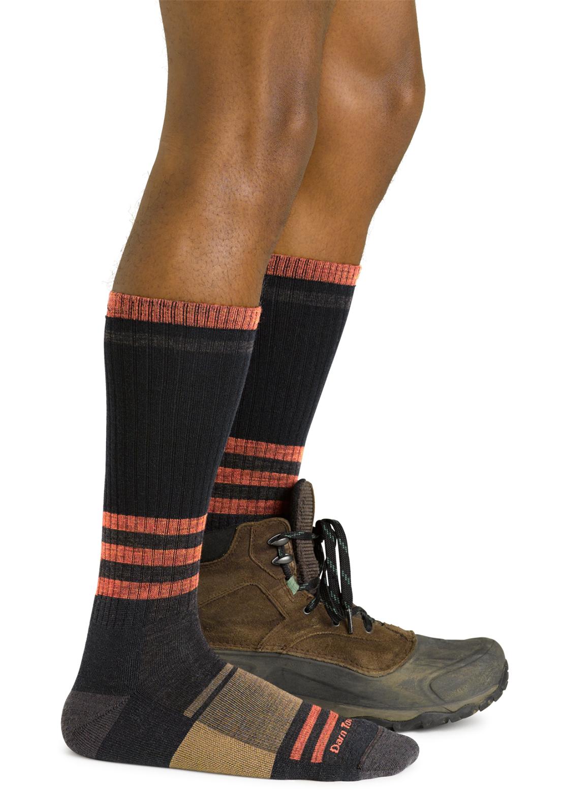 Darn Tough Men&#39;s Spur Boot Lightweight With Cushion Socks Hickory