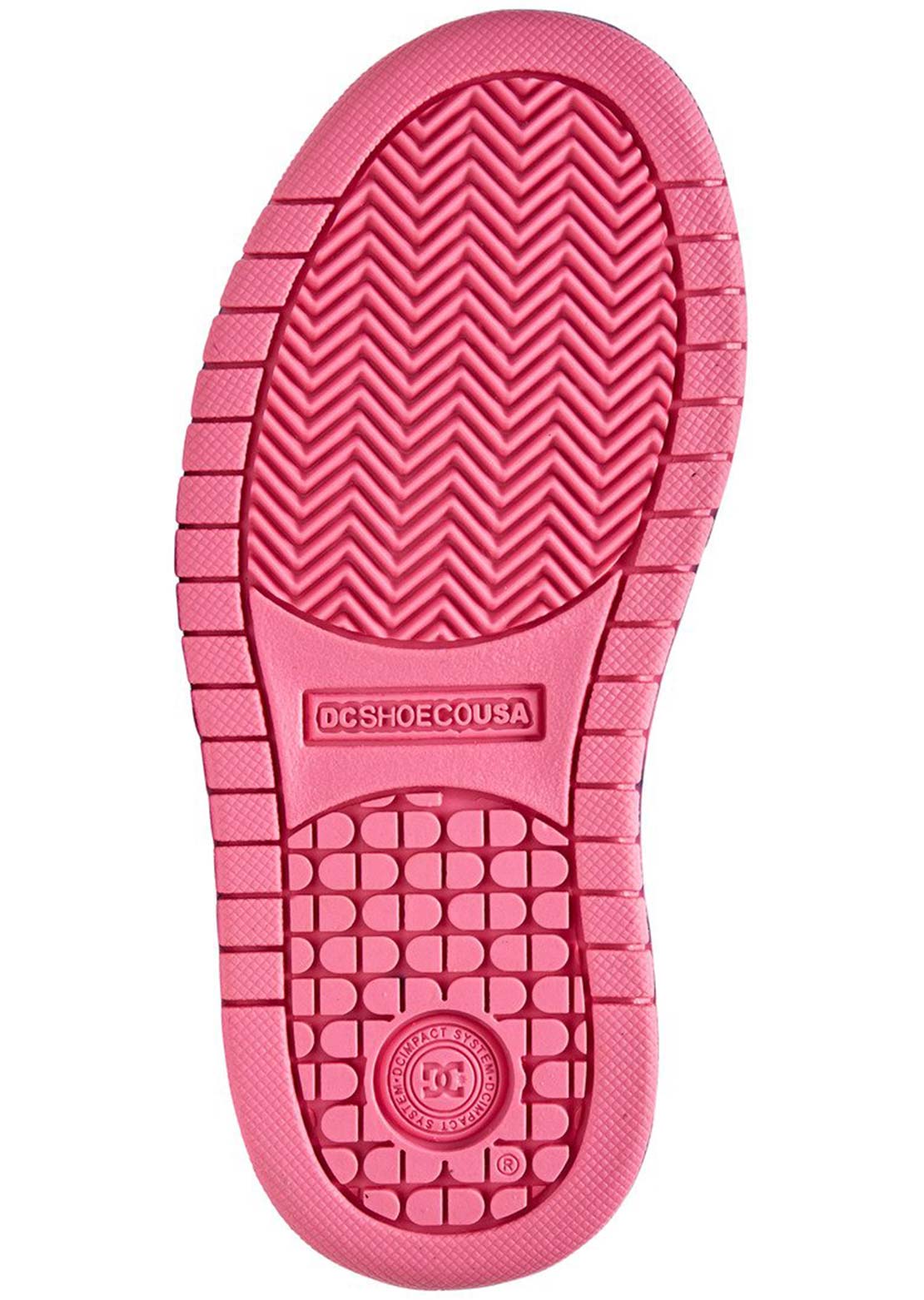 DC Junior Court Graffik Skate Shoes Black/Pink