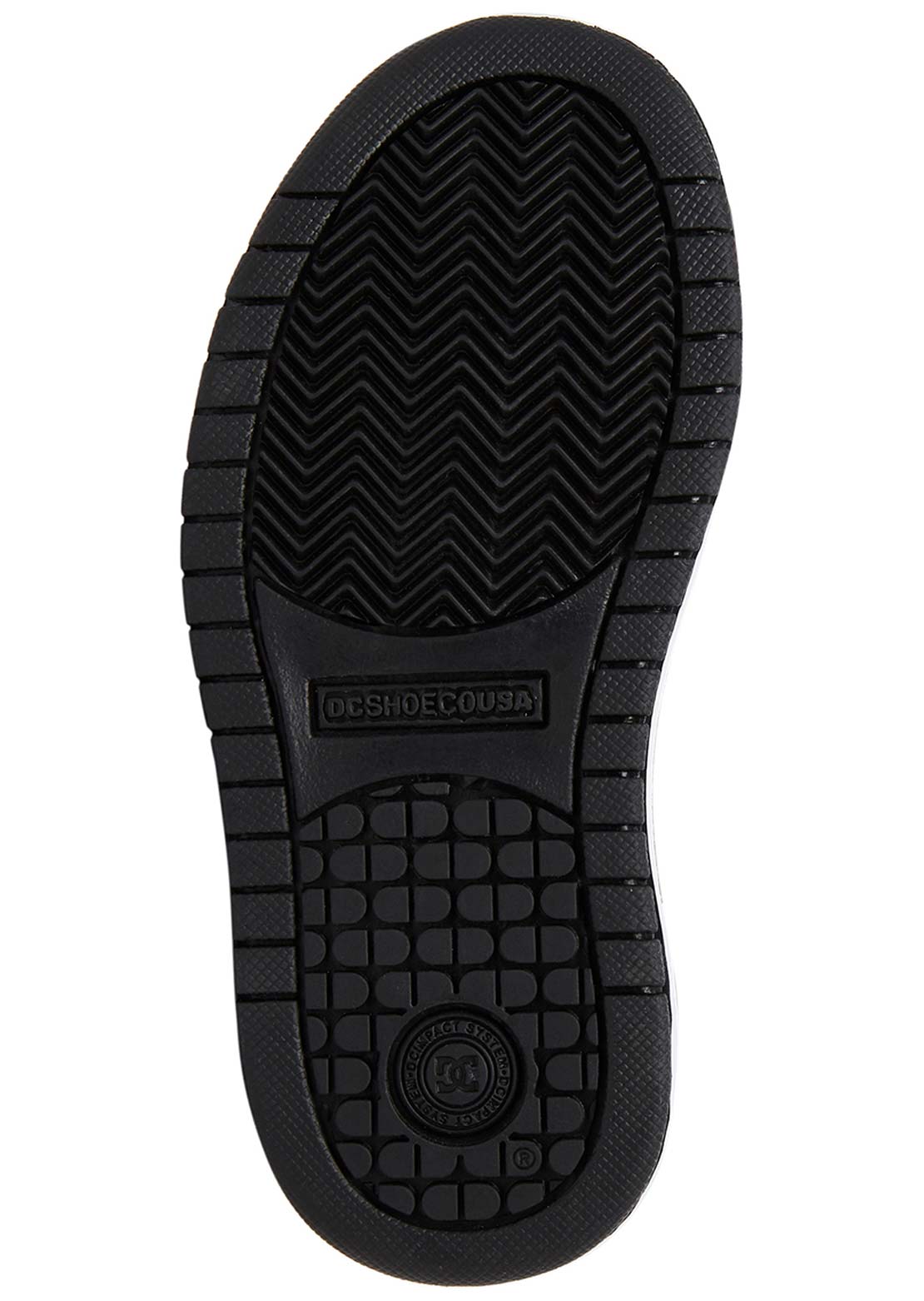 DC Junior Court Graffik Skate Shoes Black/White